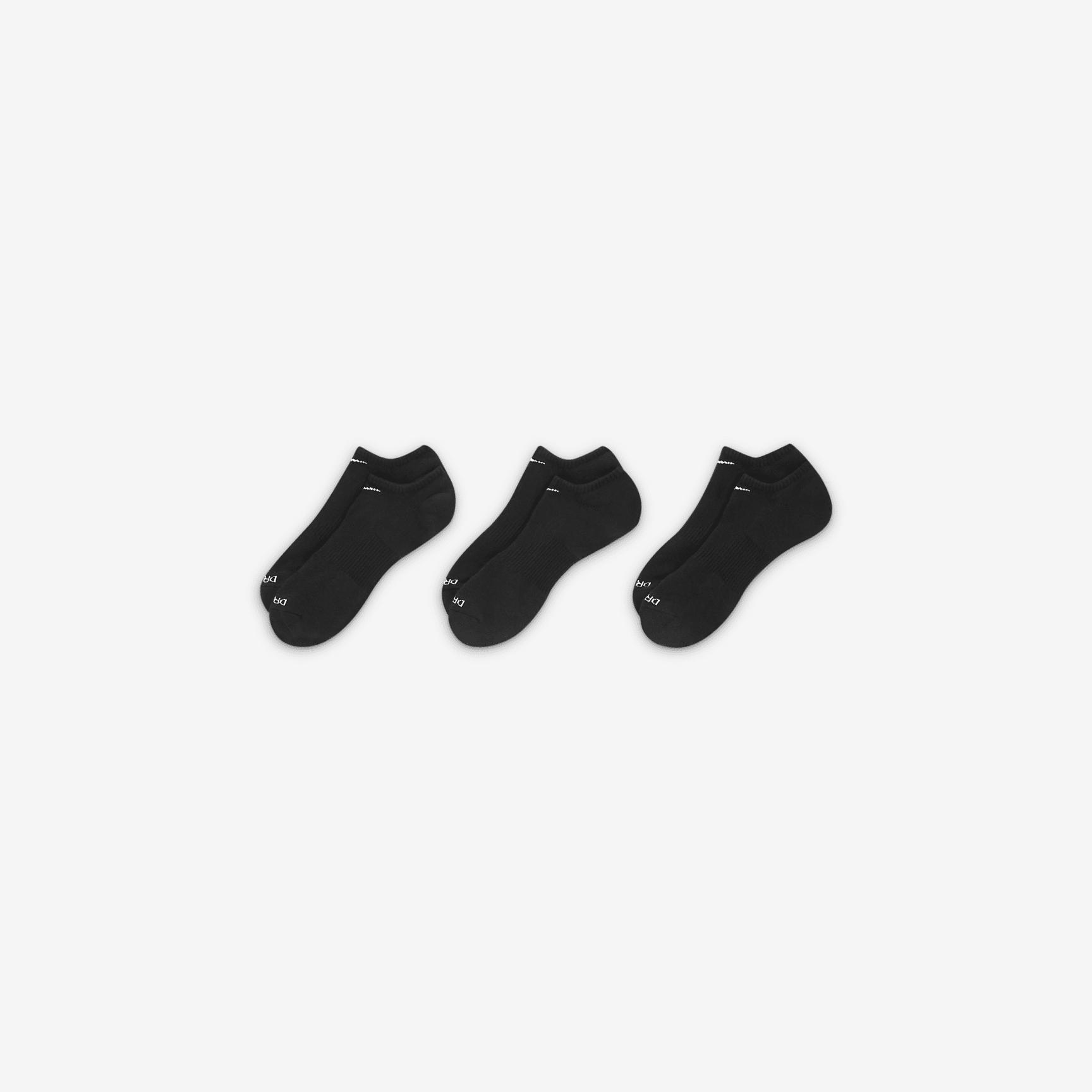 Nike Unisex Everyday Plus Cushion Training No-Show Socks (3 Pairs) Product Image