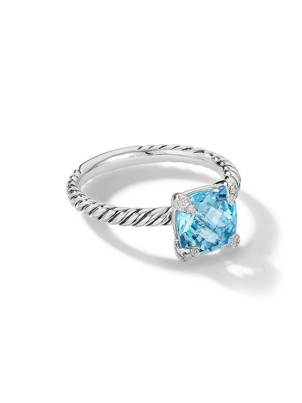 David Yurman Chatelaine Ring with Amethyst and Diamonds Product Image