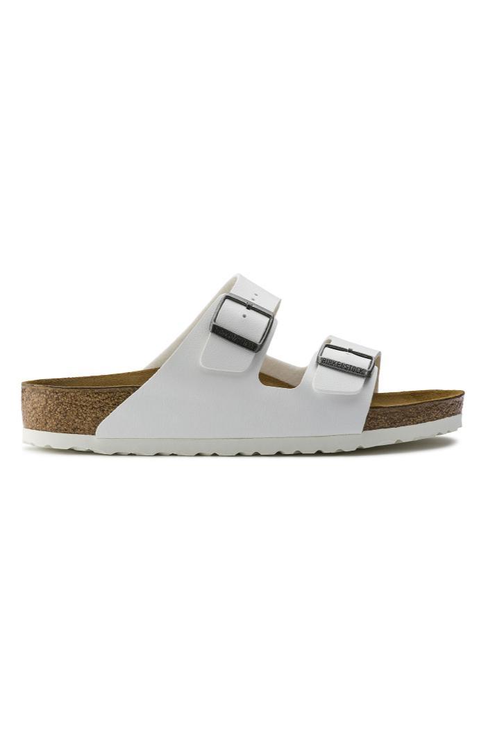 Birkenstock Arizona Birko-Flor Narrow Width in White Product Image