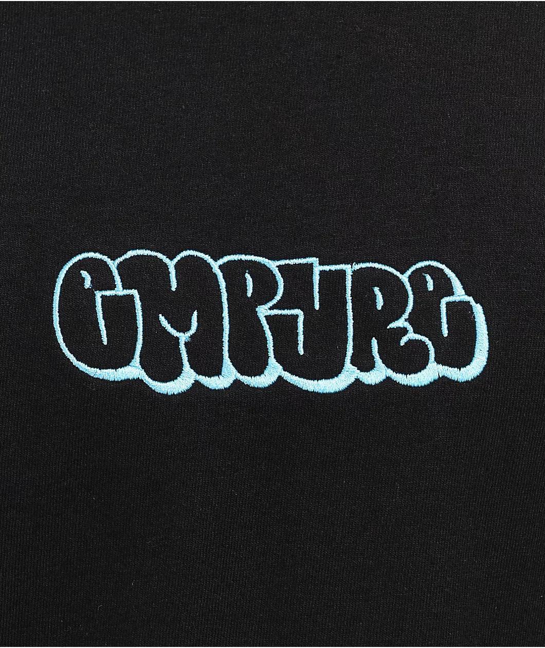 Empyre Graffiti Embroidered Black T-Shirt Product Image