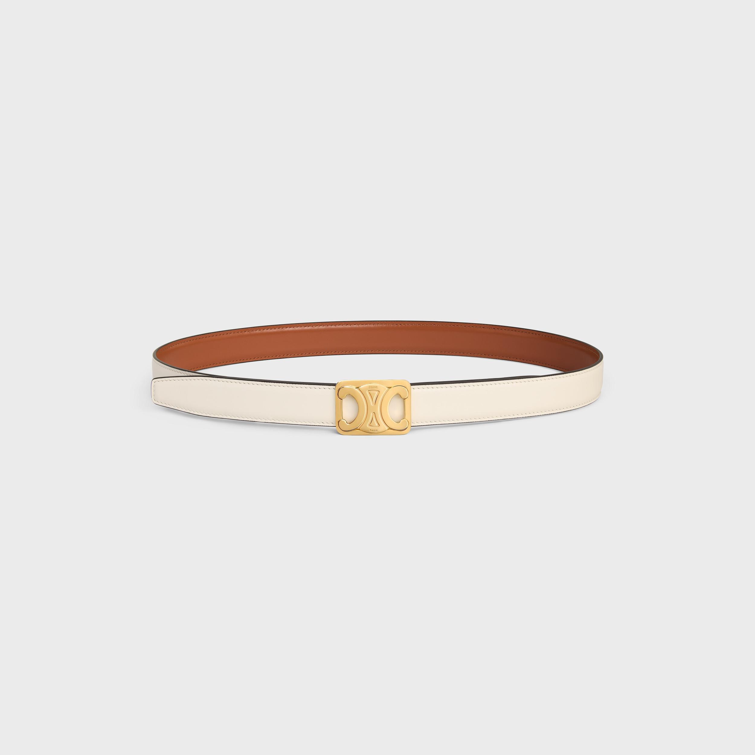 MEDIUM REVERSIBLE FRAMED TRIOMPHE BELT IN TAURILLON Product Image