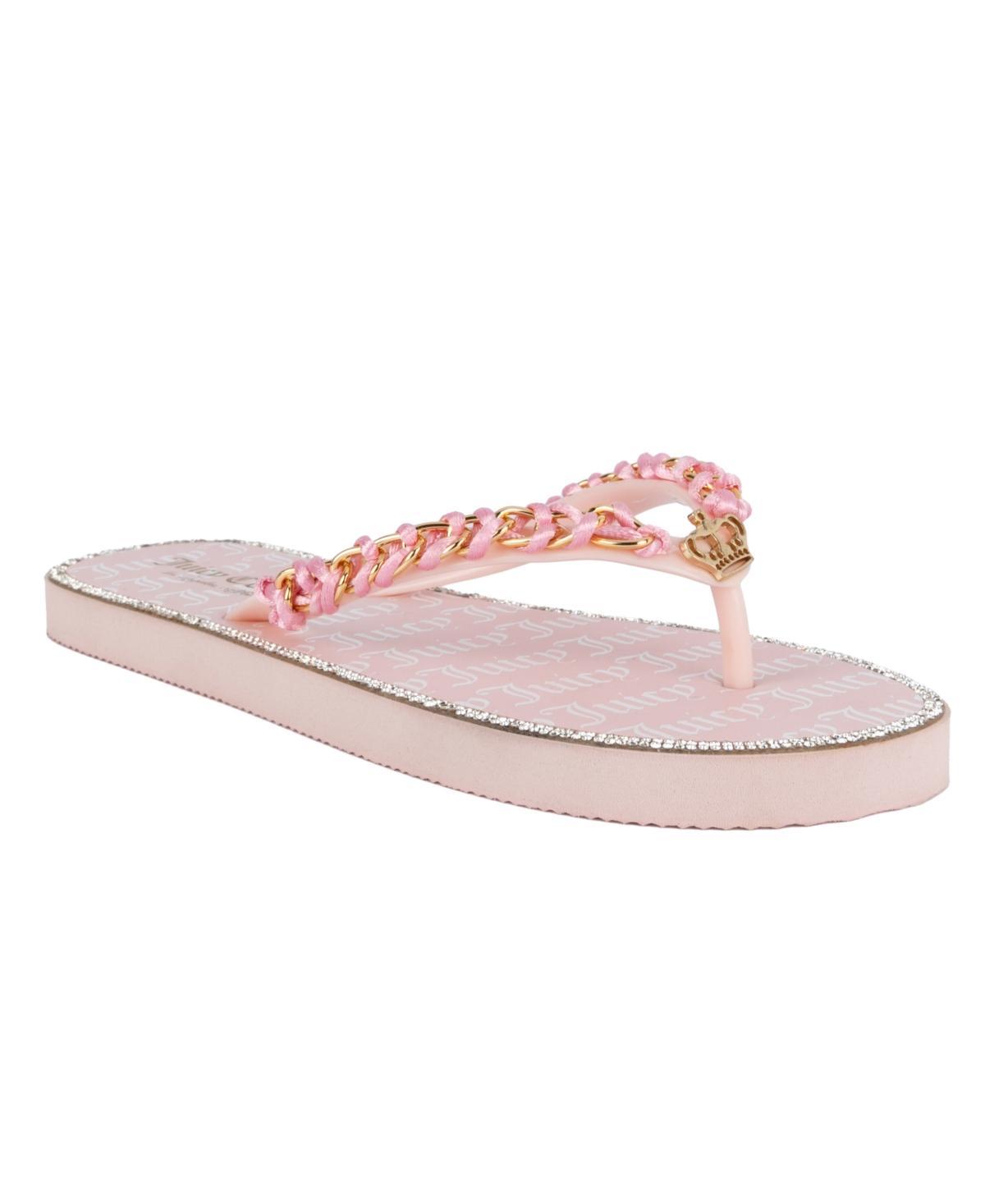 Juicy Couture Spacey 2 Women's Flip Flop Sandals, Size: 10, Black Product Image