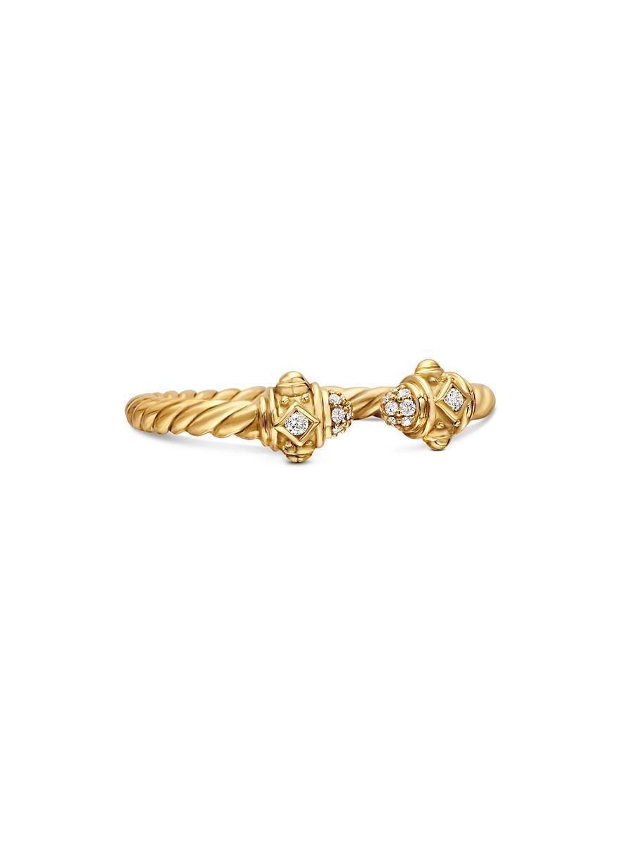 David Yurman 18K Yellow Gold Renaissance Blue Sapphire Ring Product Image