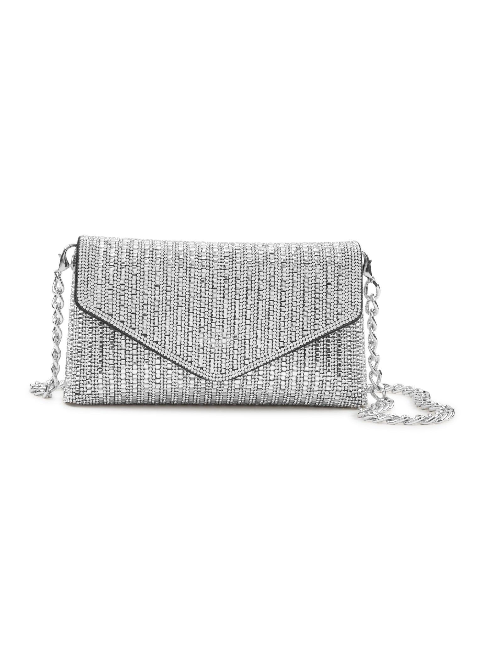 Studded Rhinestone Envelope Crossbody Bag Female Product Image