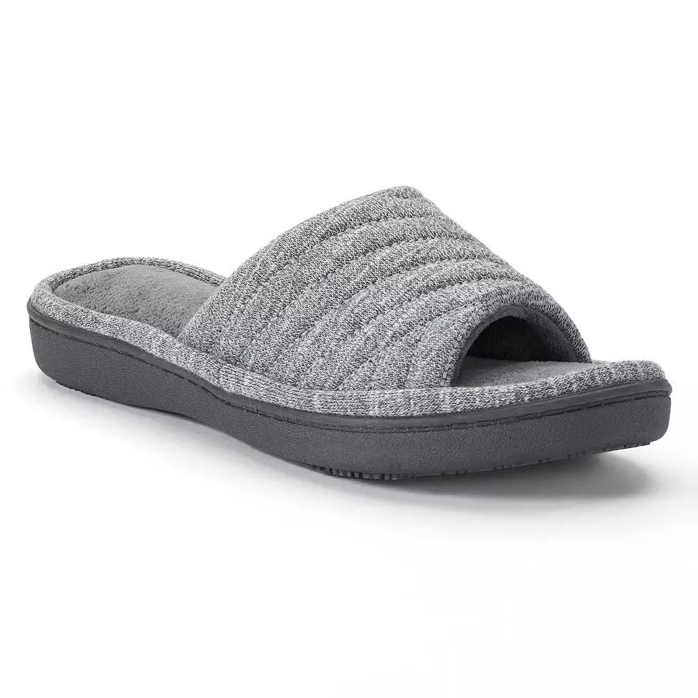 isotoner Andrea Space Knit Womens Slide Slippers Product Image