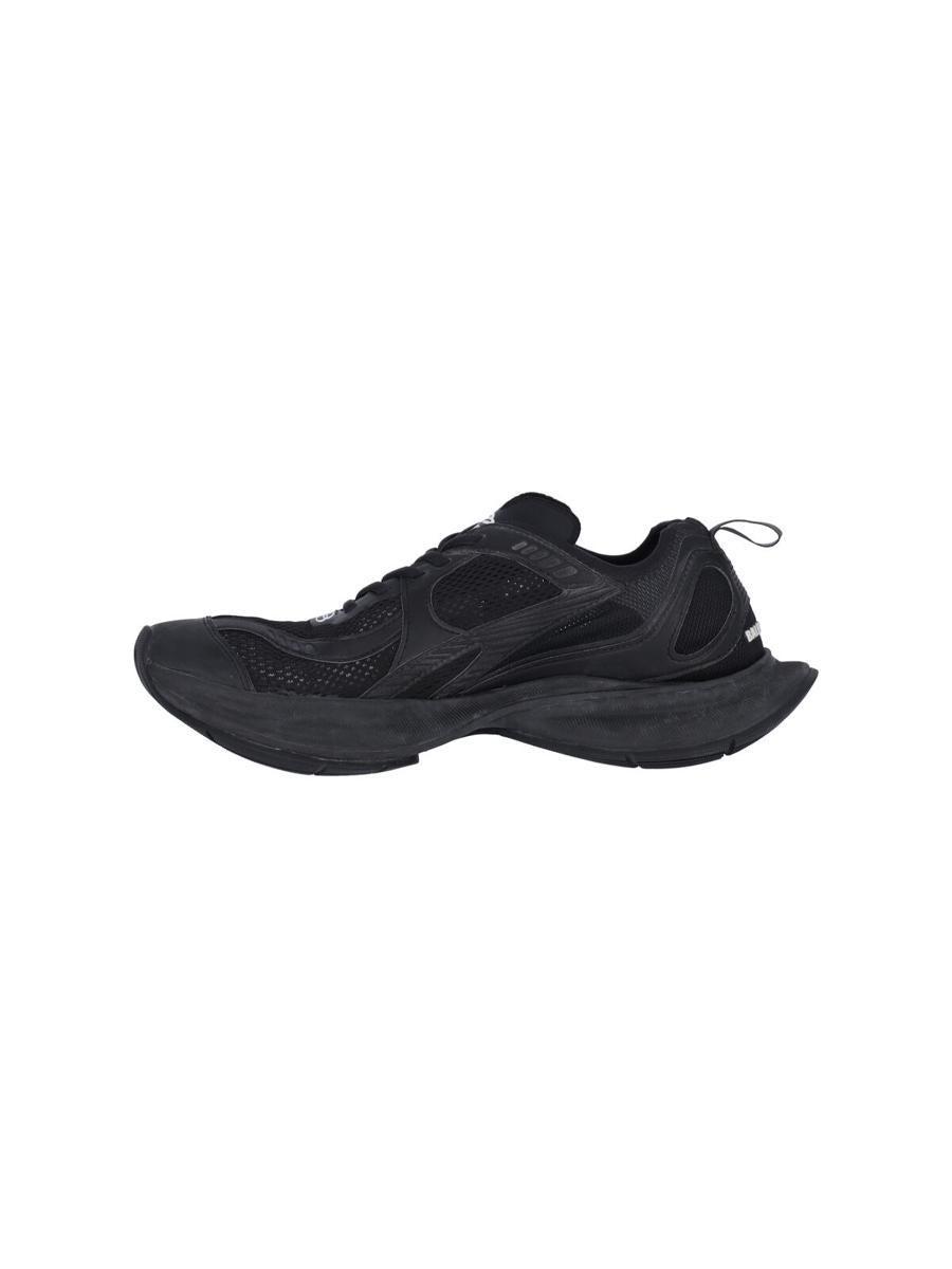 BALENCIAGA Black Mesh And Rubber Circuit Sneakers Product Image