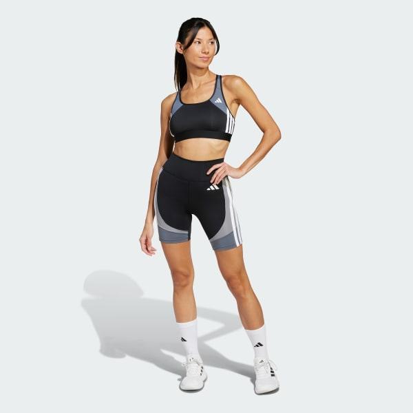 adidas Optime Essentials Stash Pocket 7 Short Leggings Black S Womens Product Image
