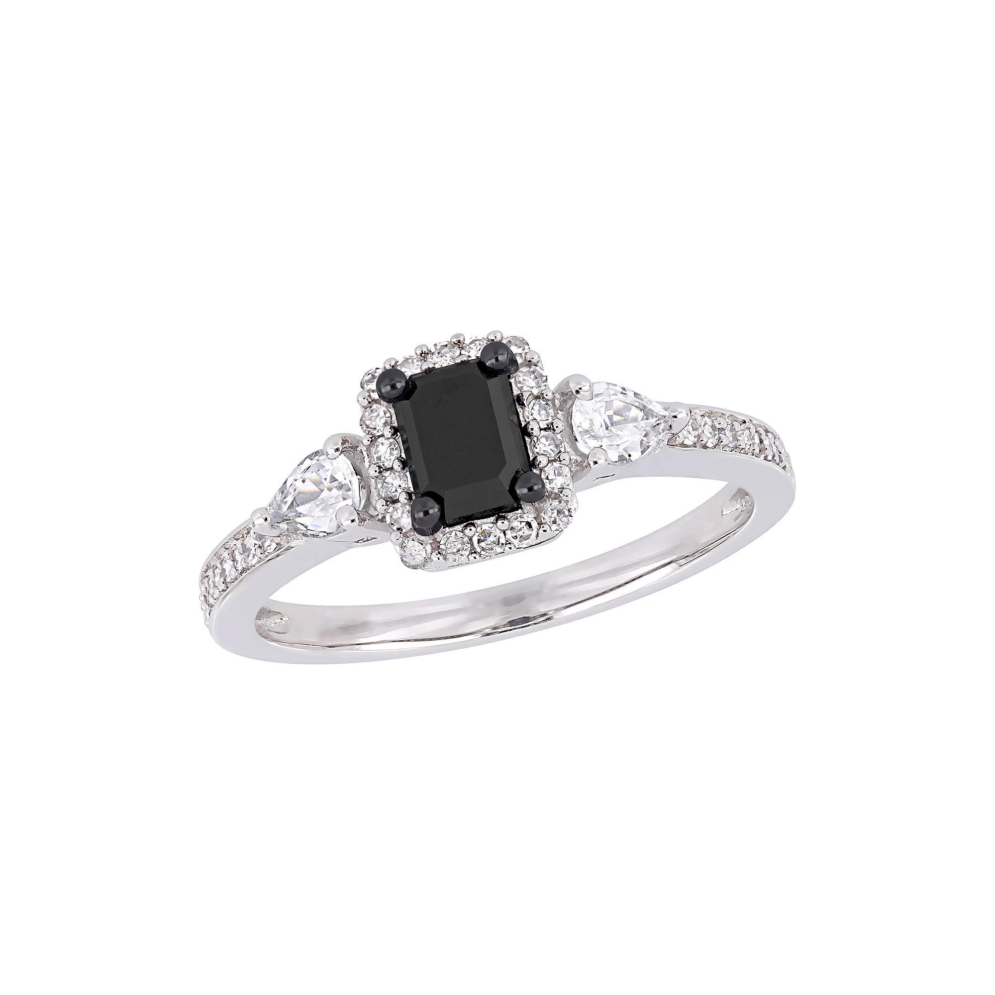 Stella Grace 10k White Gold 7/8 Carat T.W. Diamond & White Sapphire Ring, Women's, 10k Whgold Product Image
