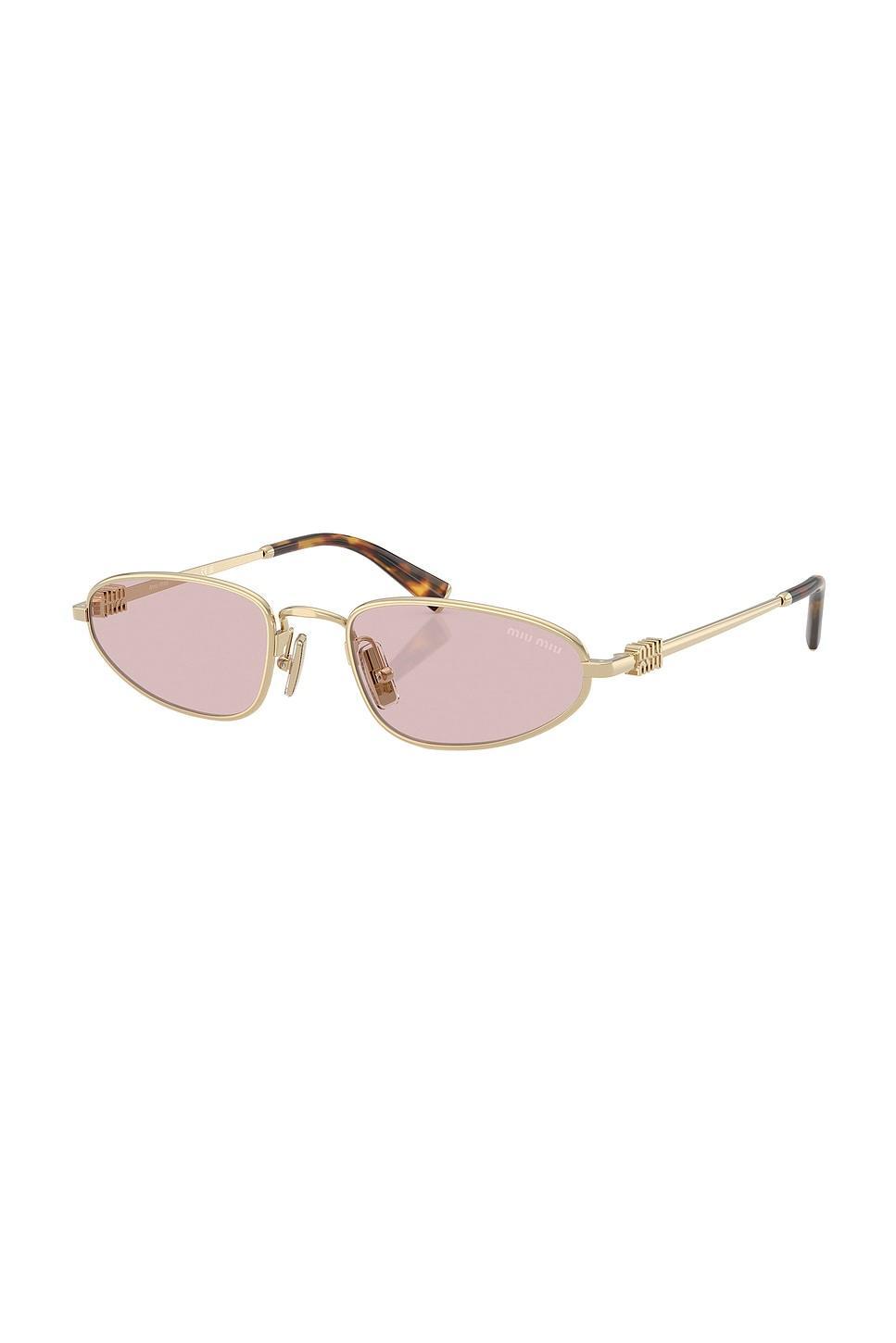 Narrow Oval Sunglasses Miu Miu Product Image