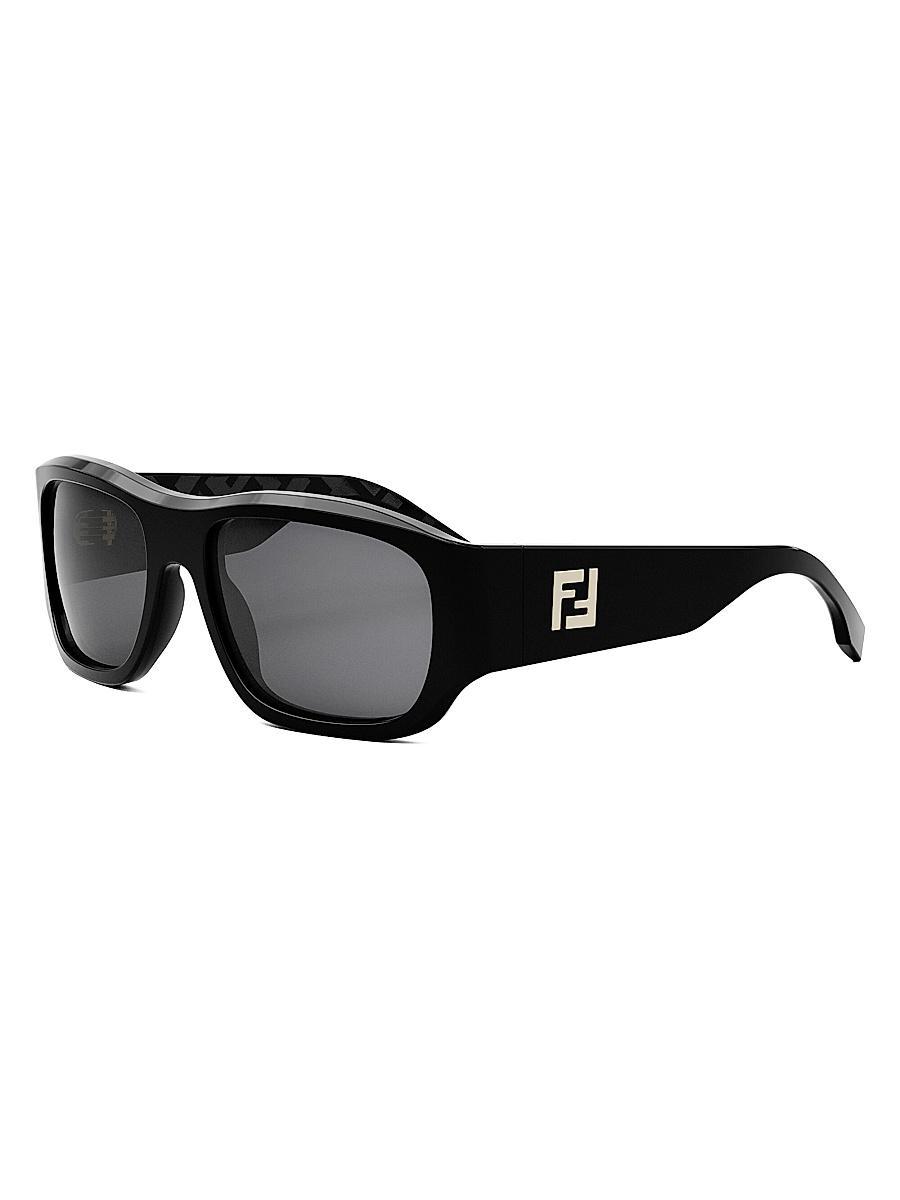Mens FF Squared 56MM Rectangular Sunglasses Product Image