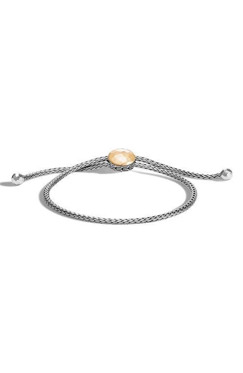 John Hardy Sterling Silver and 18K Bonded Gold Classic Chain Hammered Ball Bracelet Product Image