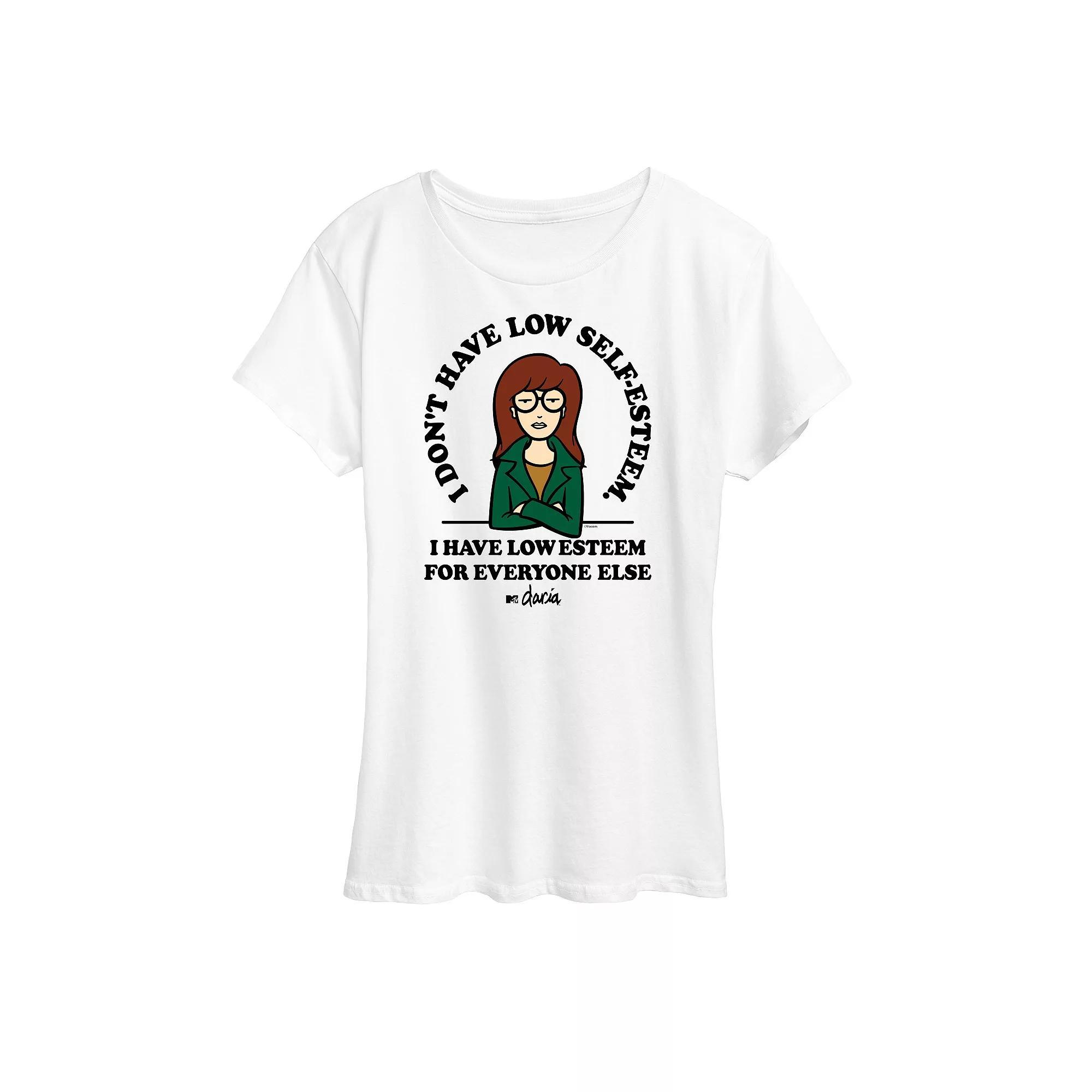 Womens Daria Low Self Esteem Graphic Tee, Girls Product Image