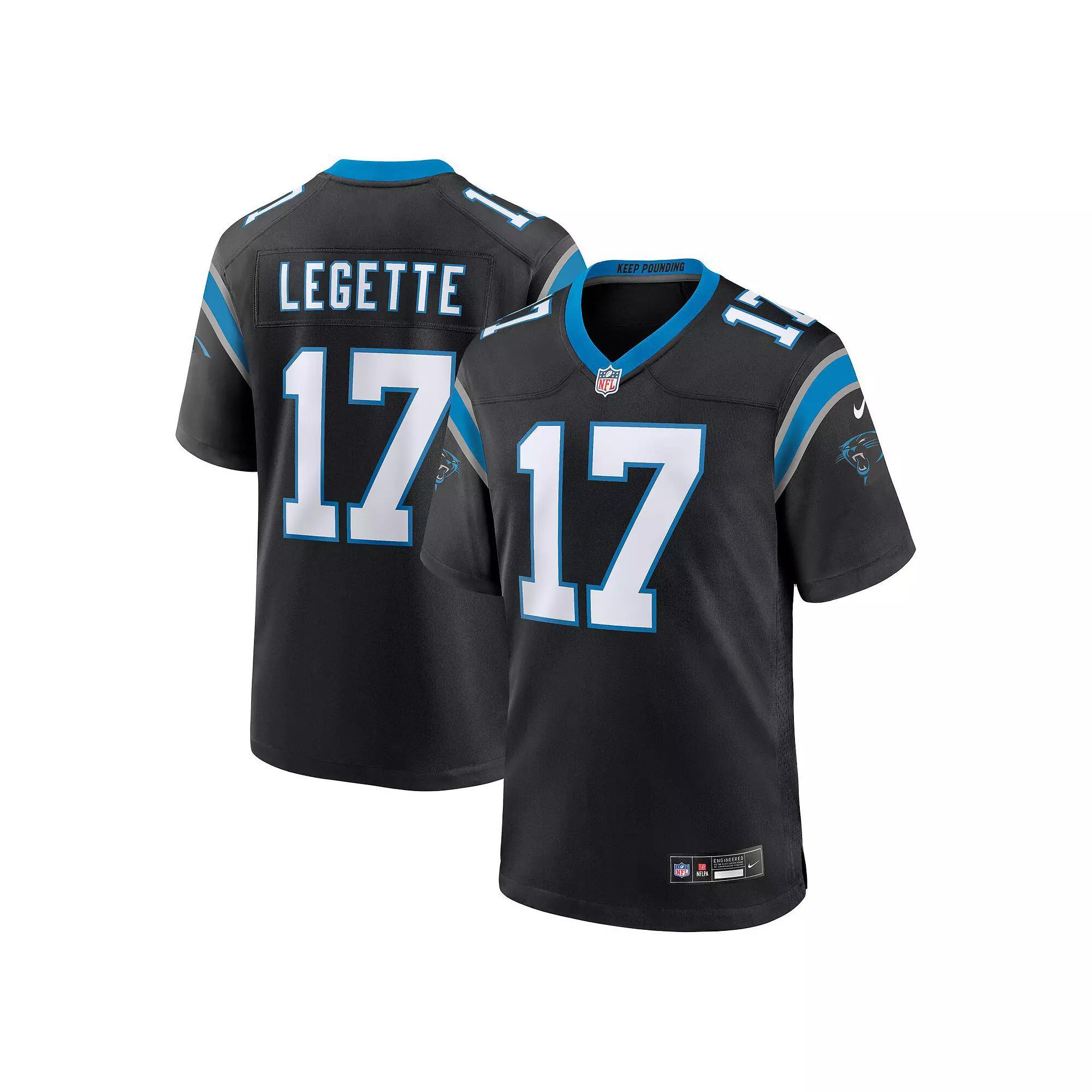 Men's Nike Xavier Legette Black Carolina Panthers 2024 NFL First Round Pick Game Player Jersey, Size: 3XL Product Image