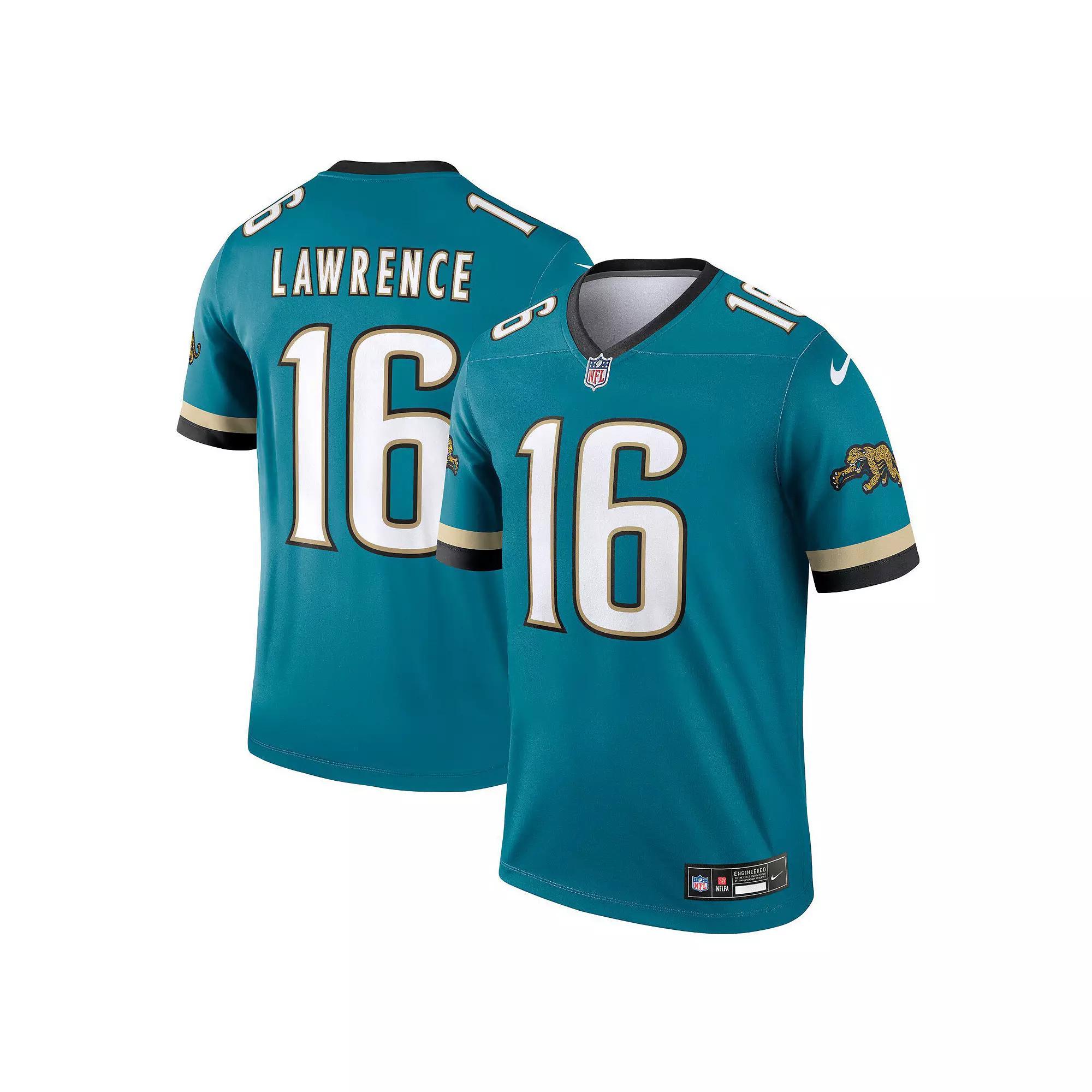 Men's Nike Trevor Lawrence Teal Jacksonville Jaguars Alternate Legend Player Performance Top, Size: 3XL, Blue Product Image