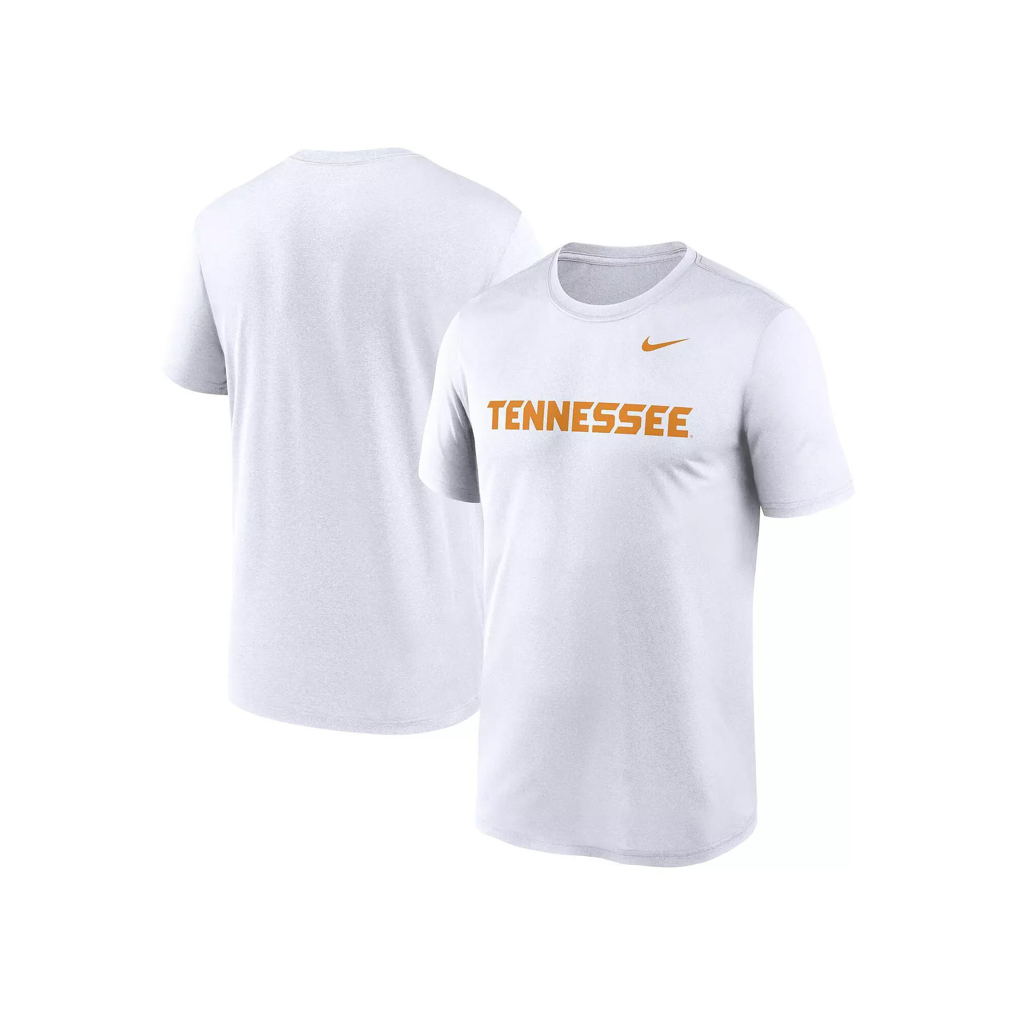 Men's Nike White Tennessee Volunteers Primetime Legend Wordmark T-Shirt, Size: Large Product Image