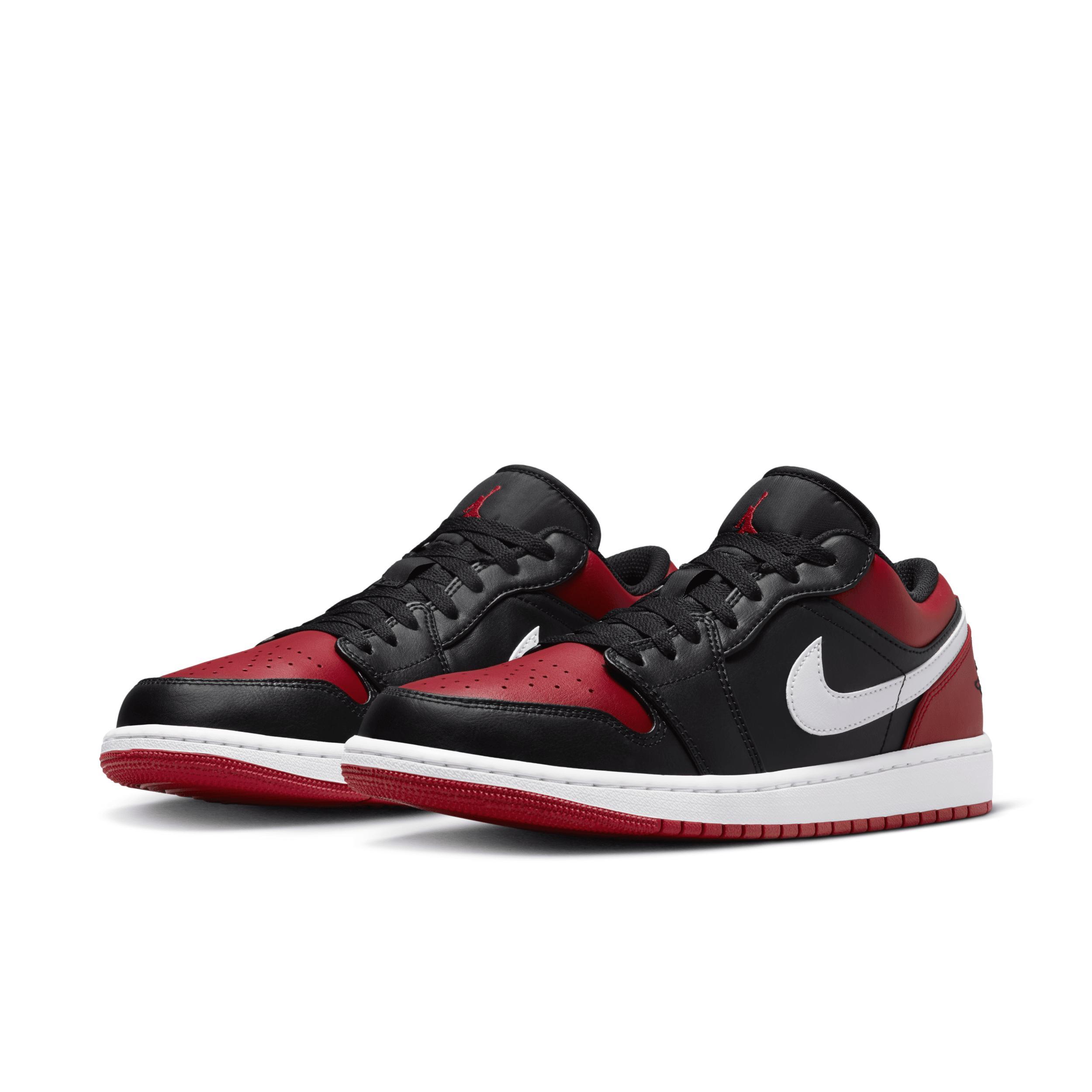 Jordan Mens AJ 1 Low - Shoes Gym Red/Black/White Product Image
