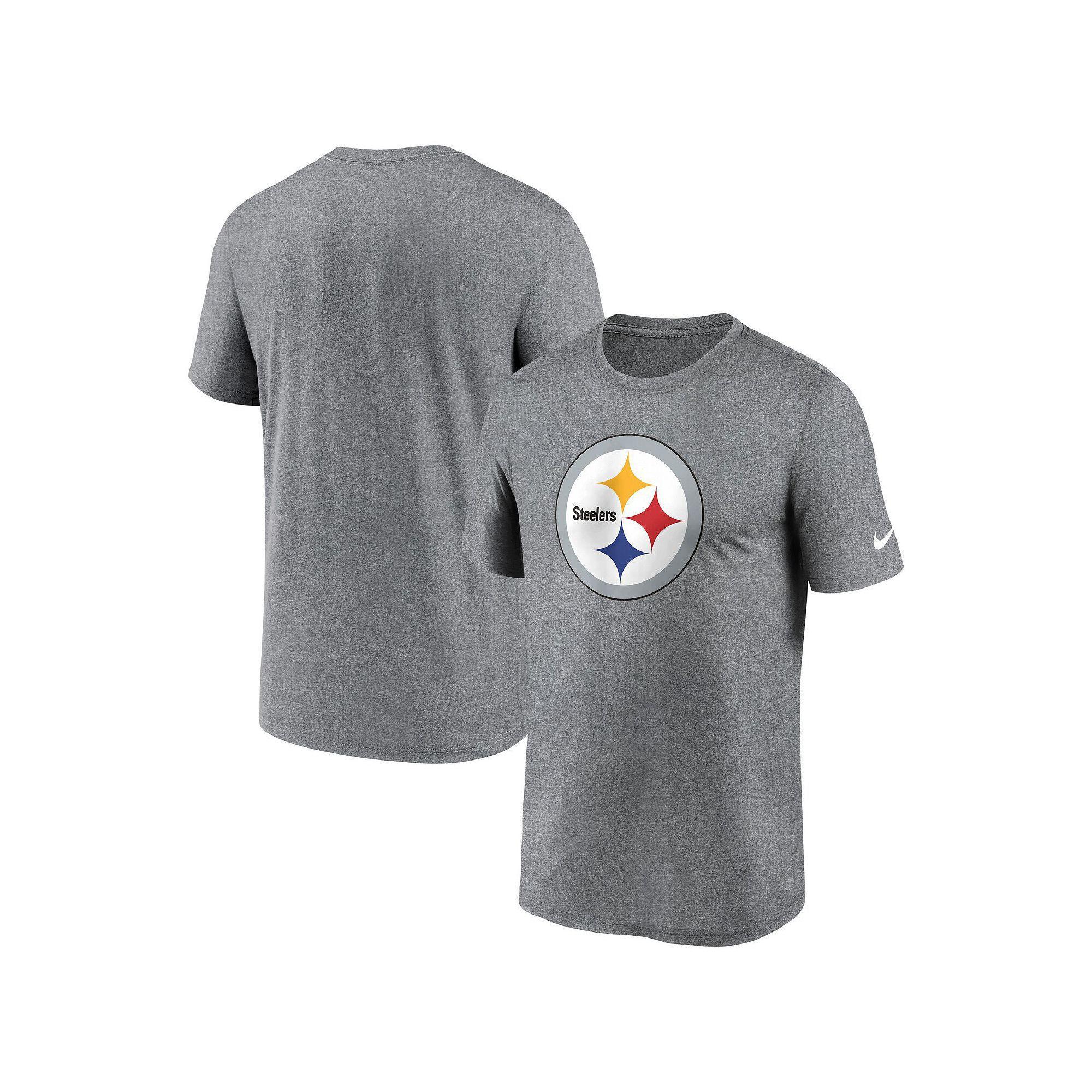 Men's Nike  Heather Charcoal Pittsburgh Steelers, Size: Medium Product Image