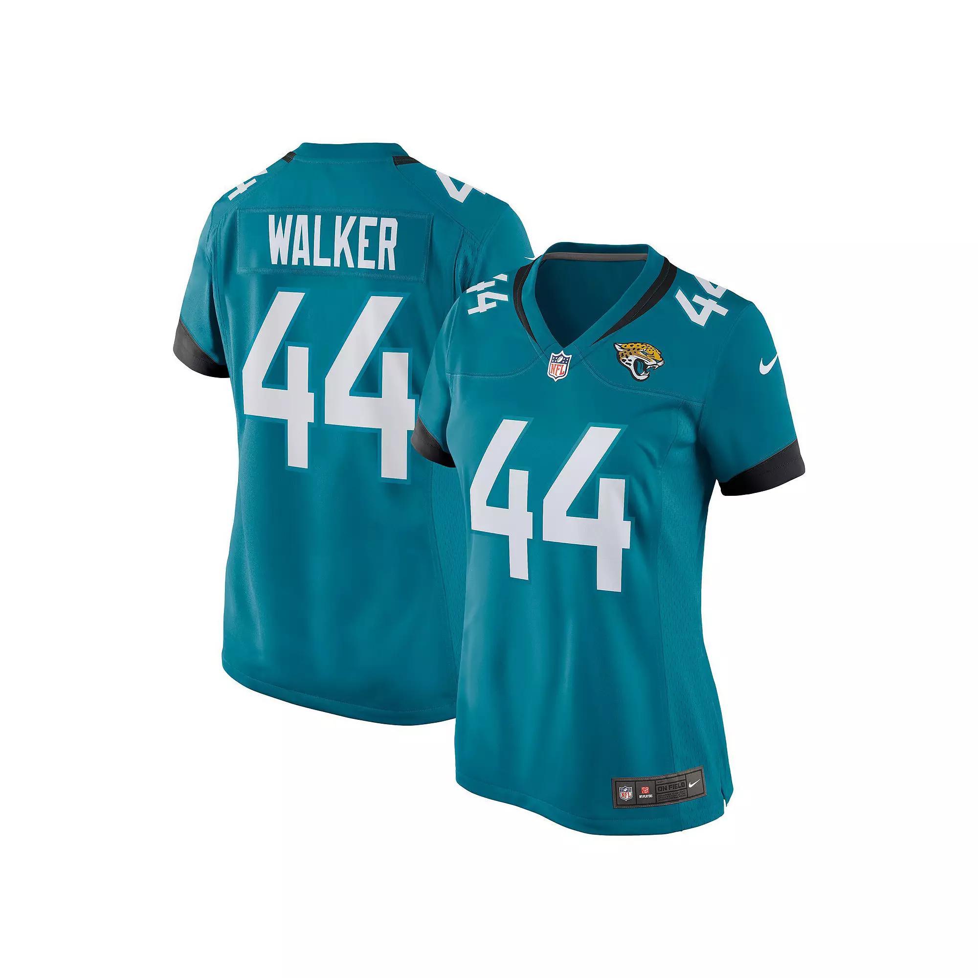 Women's Nike Travon Walker Teal Jacksonville Jaguars Player Jersey, Size: 2XL, Blue Product Image