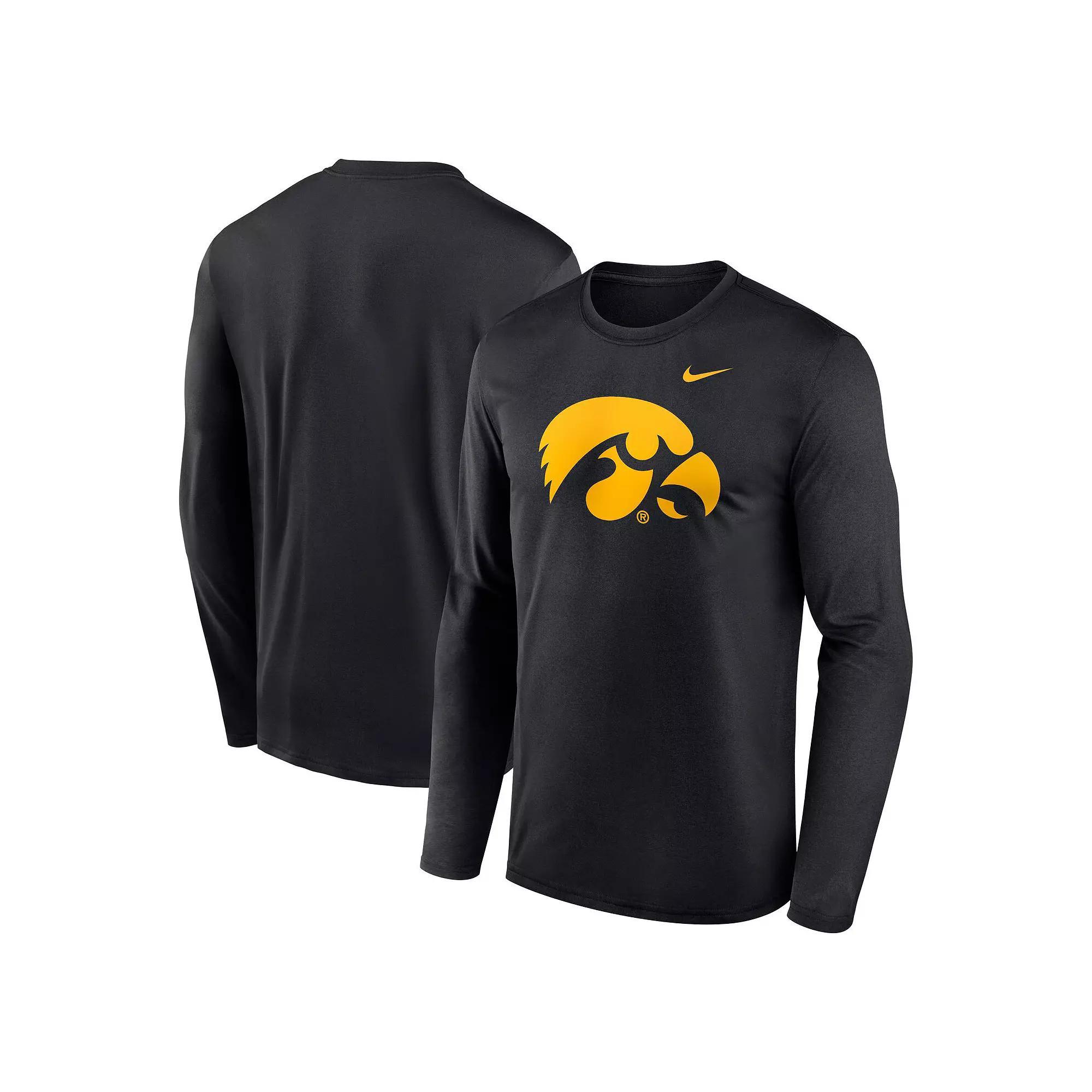 Mens Nike Iowa Hawkeyes Primetime Primary Legend Long Sleeve T-Shirt Product Image