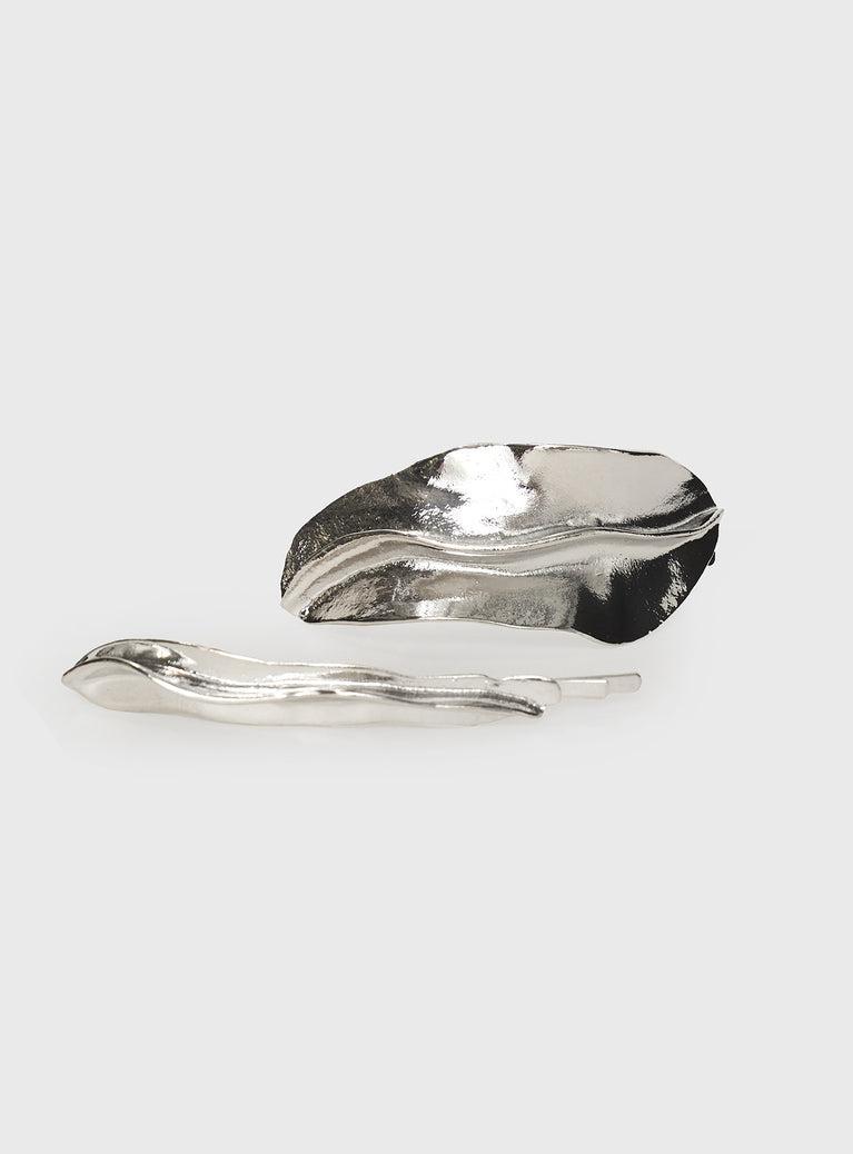 Prettiest Star Hair Clip Pack Silver Product Image