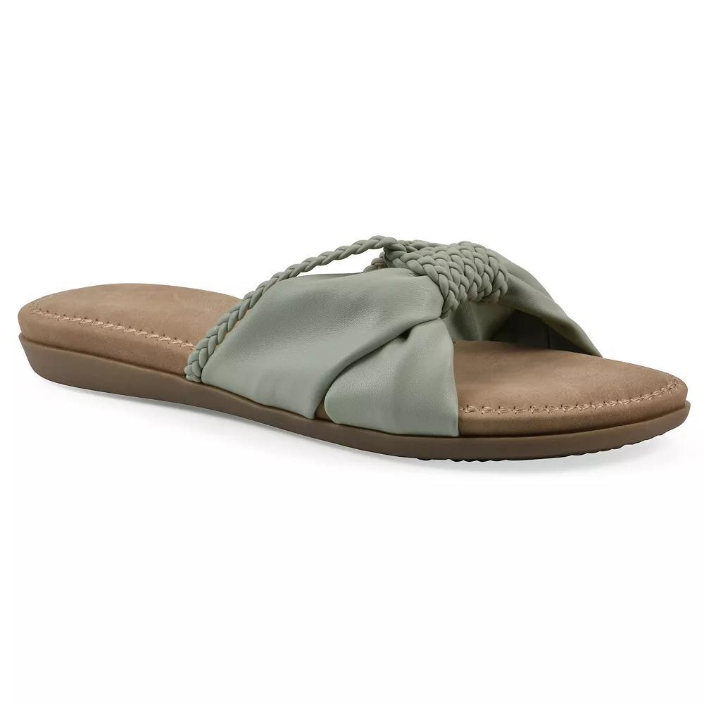 Cliffs by White Mountain Fasha Women's Slide Sandals, Size: 9.5, Sage Green Product Image