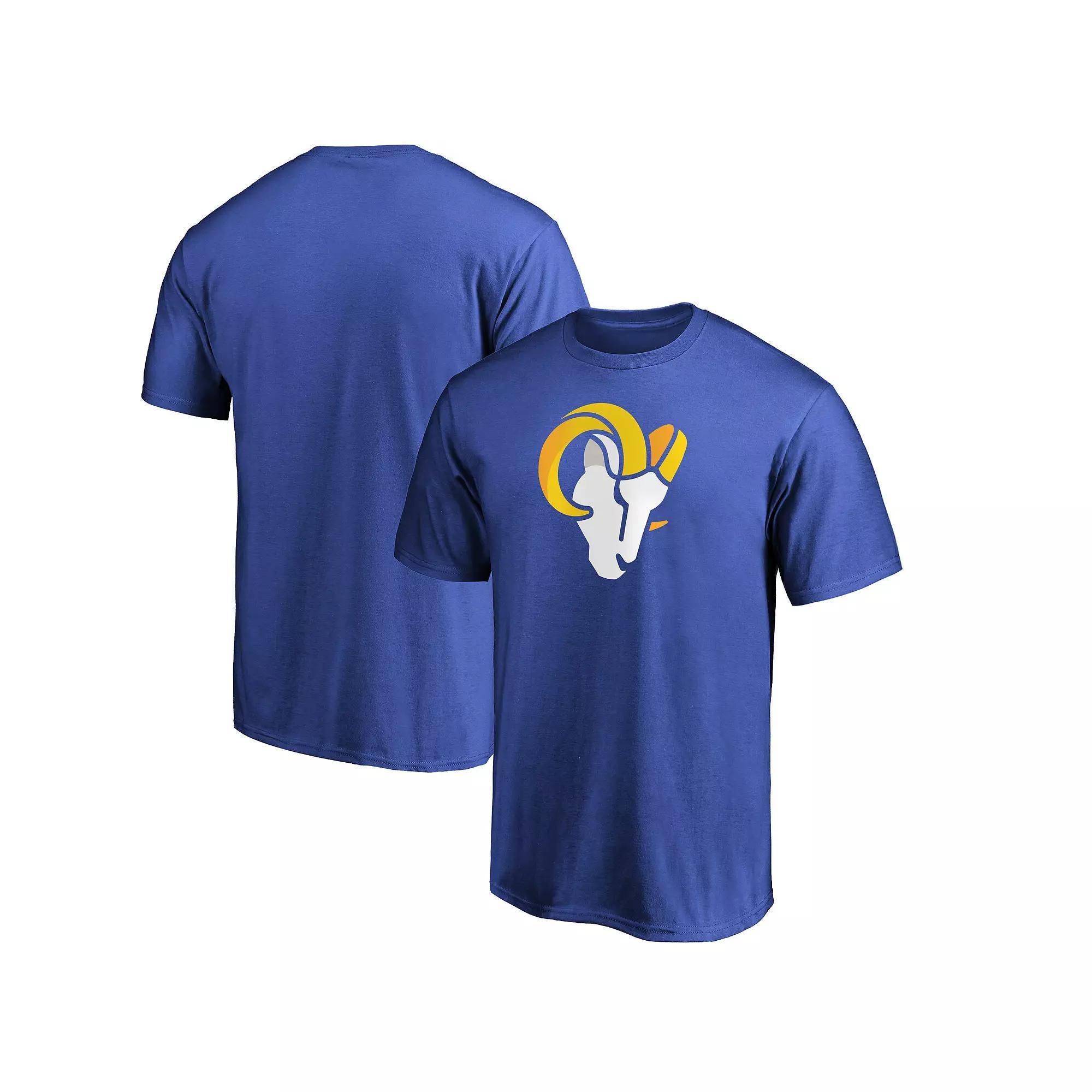 Men's Fanatics Branded Royal Los Angeles Rams Primary Logo Team T-Shirt, Size: 3XL, Blue Product Image