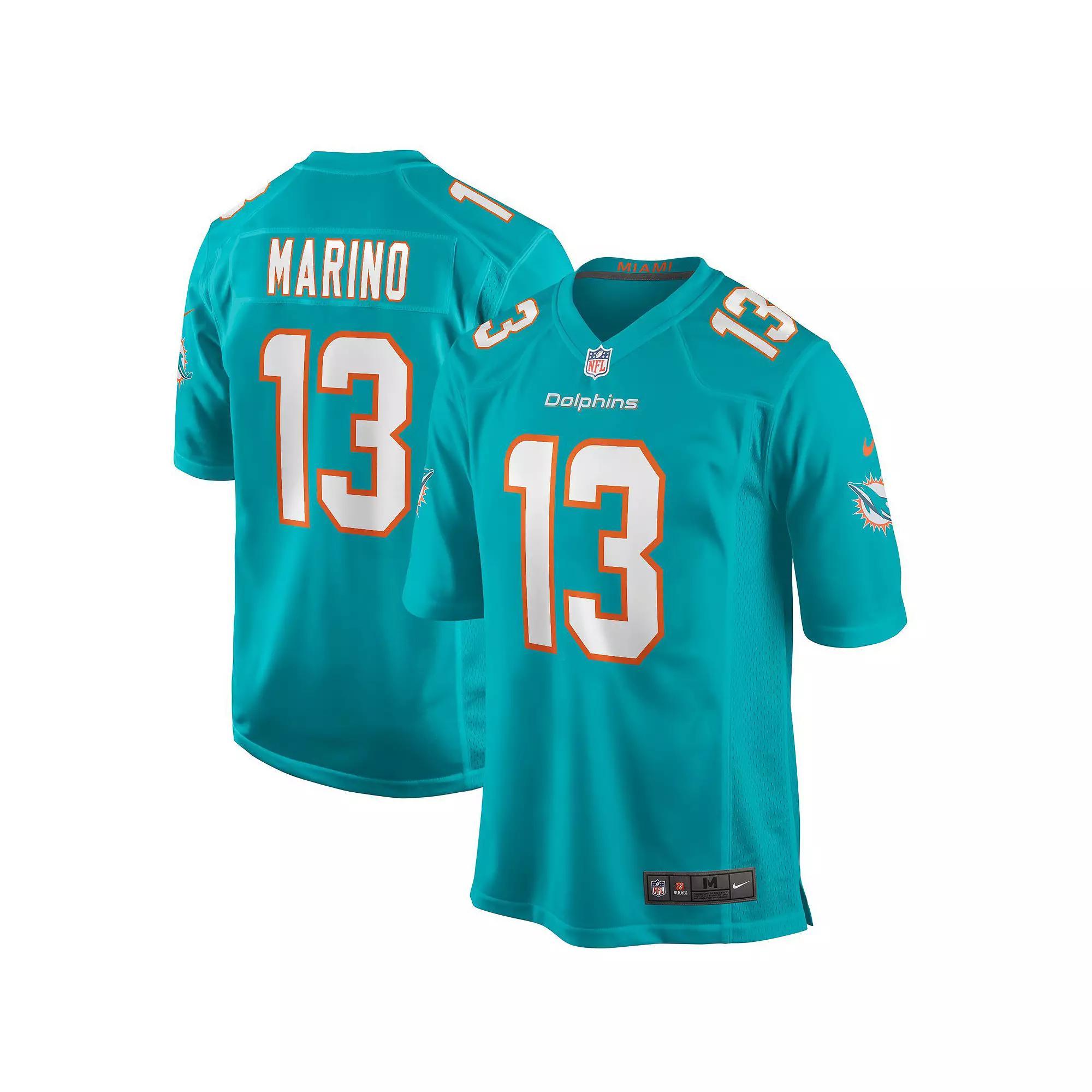 Men's Nike Bob Griese Aqua Miami Dolphins Game Retired Player Jersey, Size: 2XL, Turquoise A Product Image