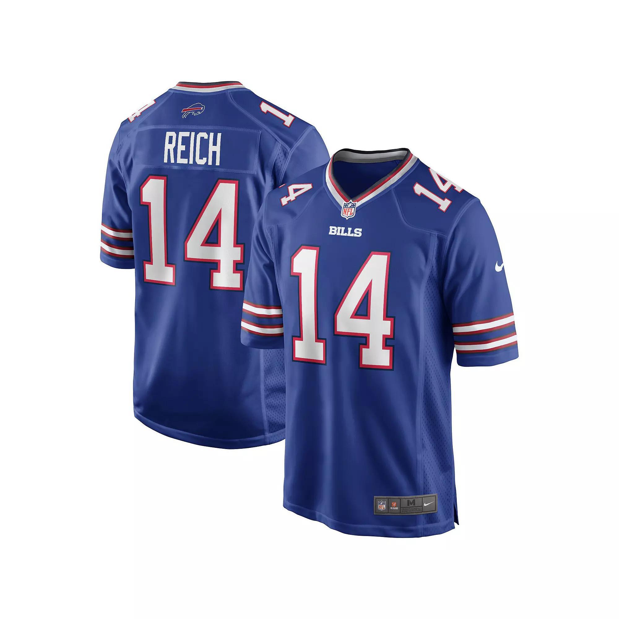 Men's Nike Frank Reich Royal Buffalo Bills Game Retired Player Jersey, Size: XL, Blue Product Image