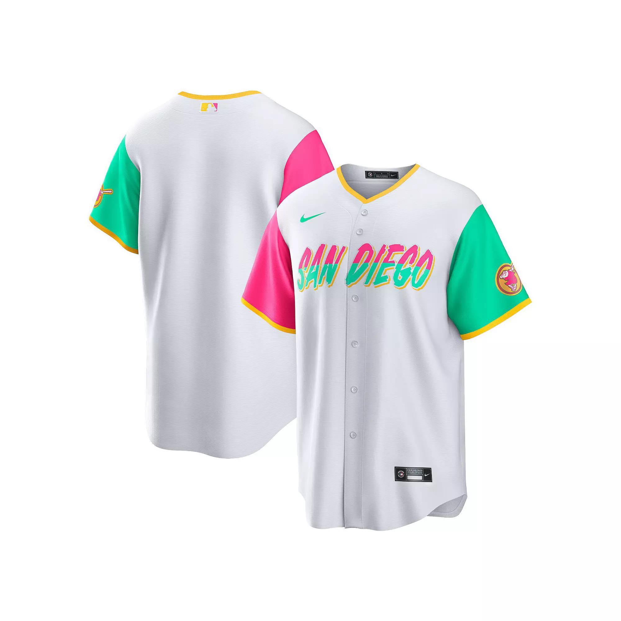 Men's Nike White San Diego Padres 2022 City Connect Replica Team Jersey, Size: 4XL Product Image