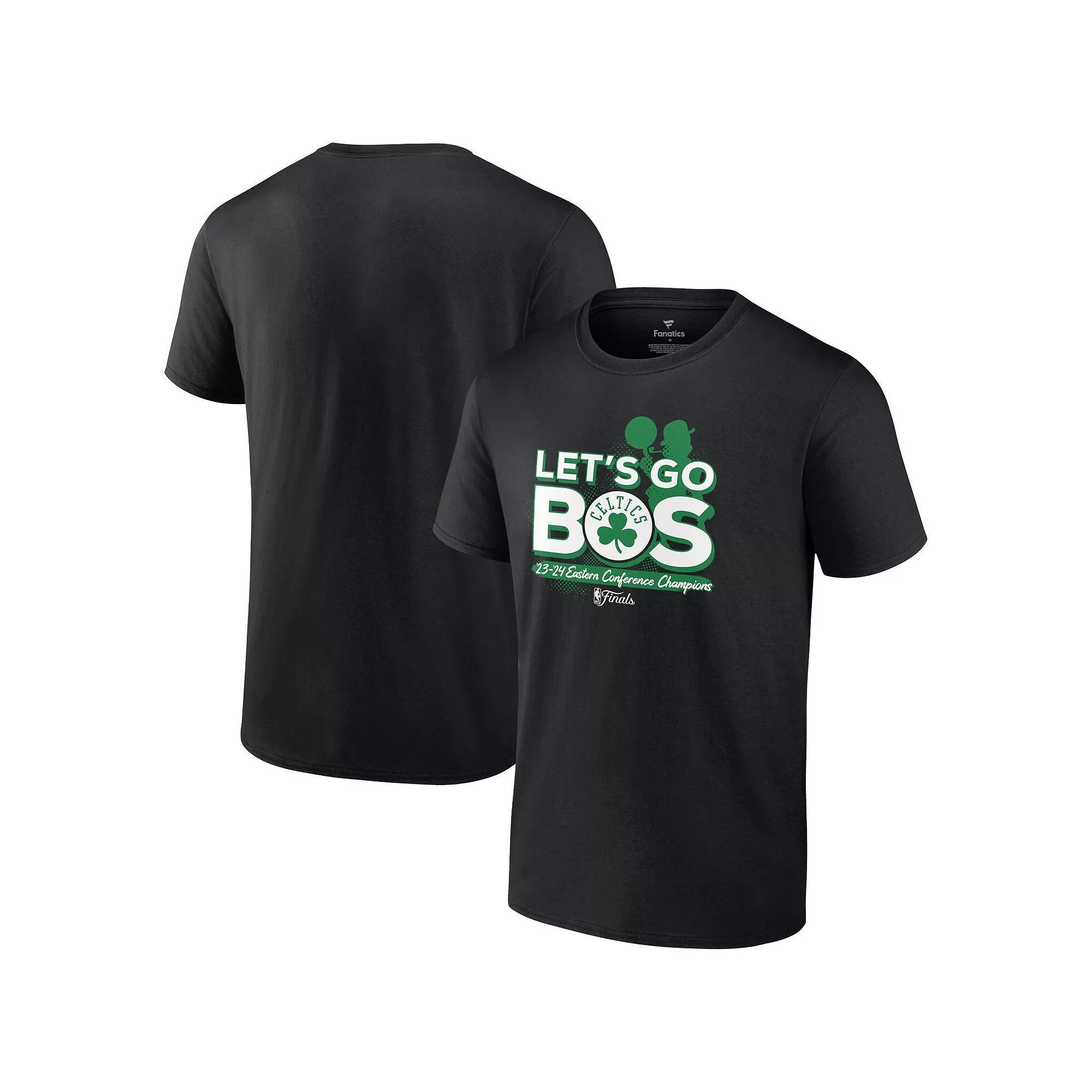 Men's Fanatics Black Boston Celtics 2024 Eastern Conference Champions Layup Drill T-Shirt, Size: Large Product Image