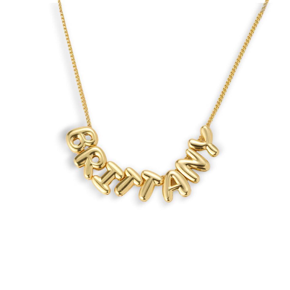 Custom/Personalized Bubble Letter Name Necklace Product Image