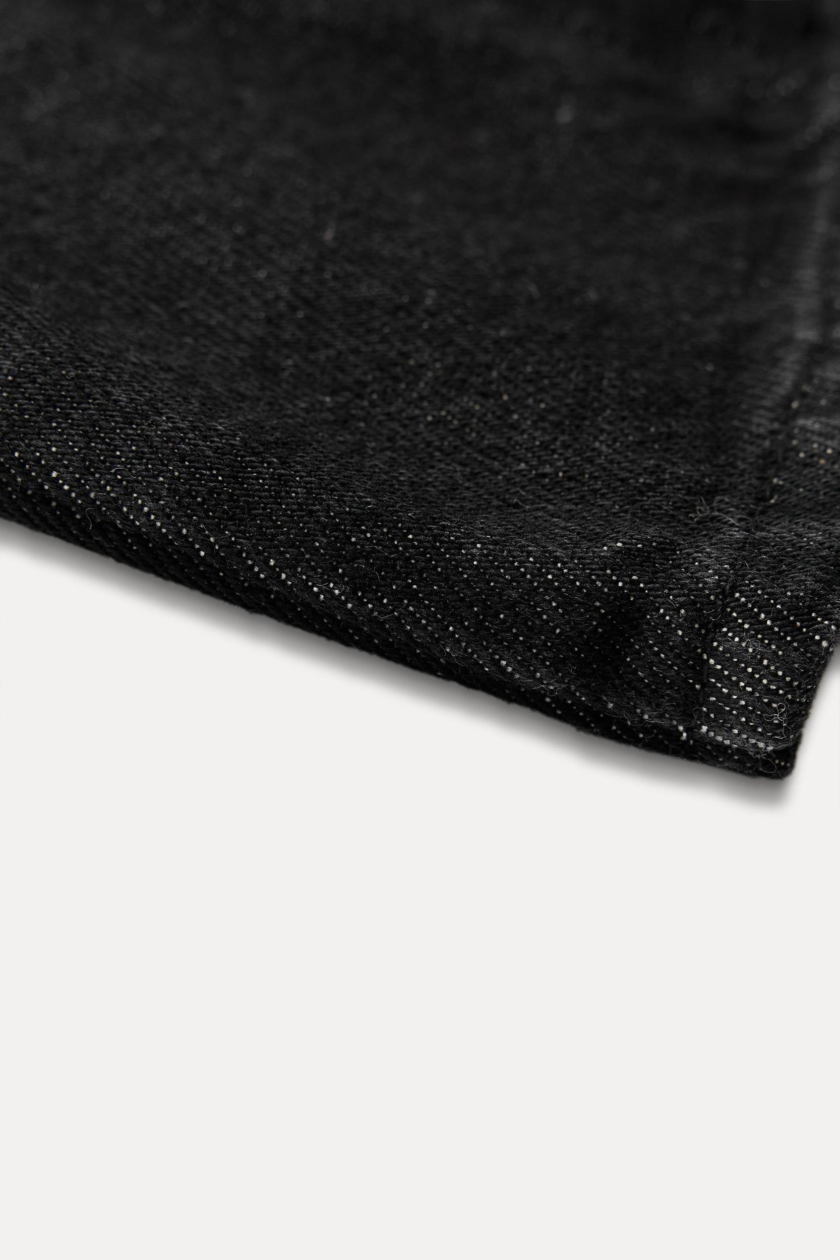 PEPLUM DENIM TOP ZW COLLECTION Product Image