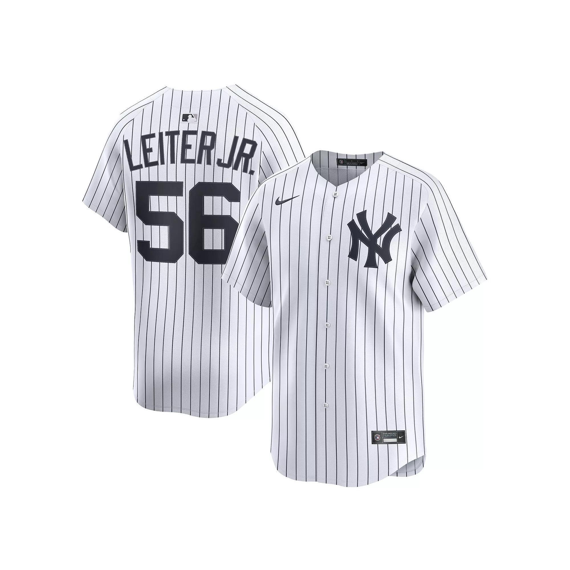 Men's Nike Mark Leiter Jr. White New York Yankees Home Limited Player Jersey, Size: Medium Product Image