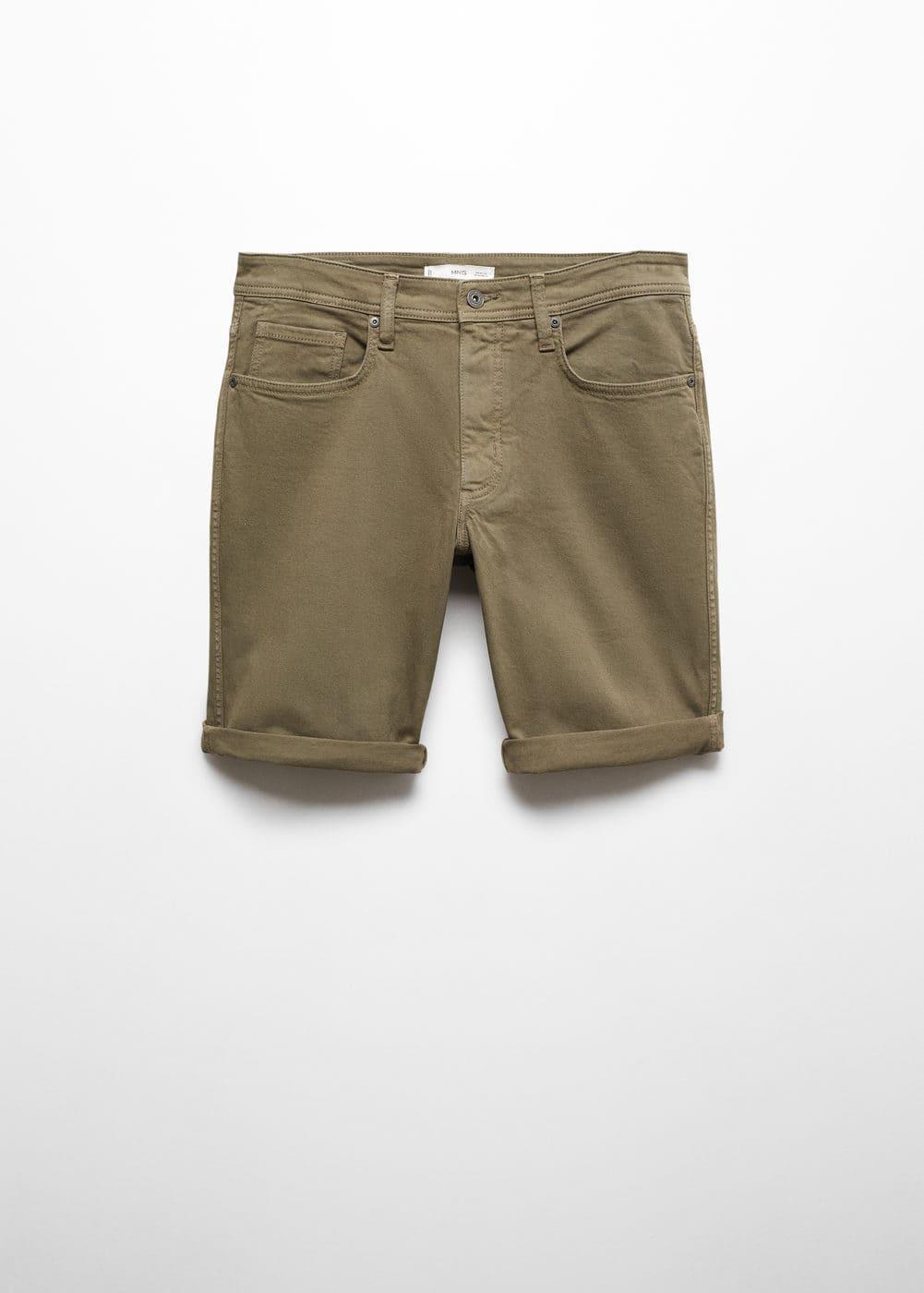 Mango Mens Denim Bermuda Shorts Product Image