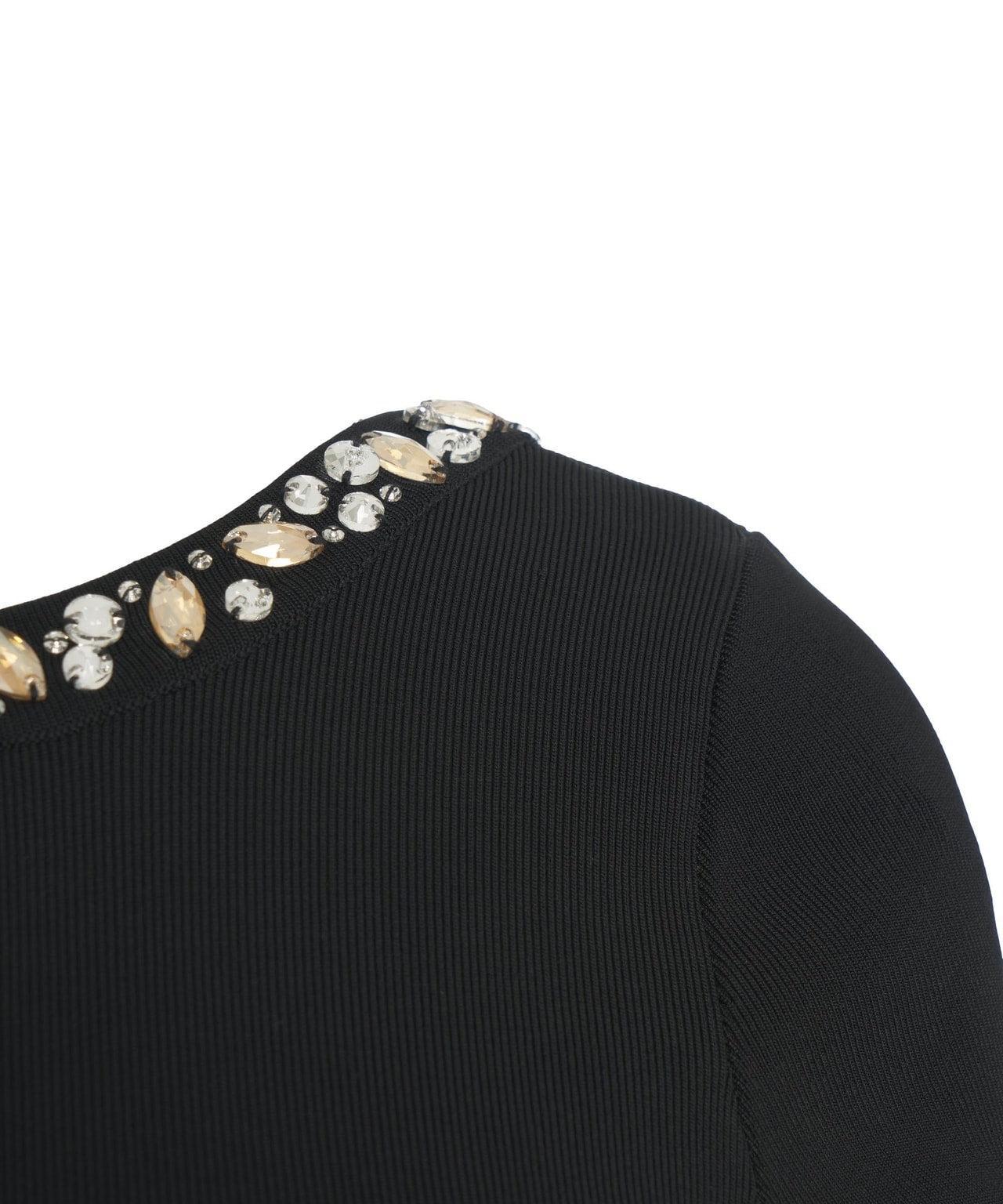 Mini dress with rhinestones Product Image