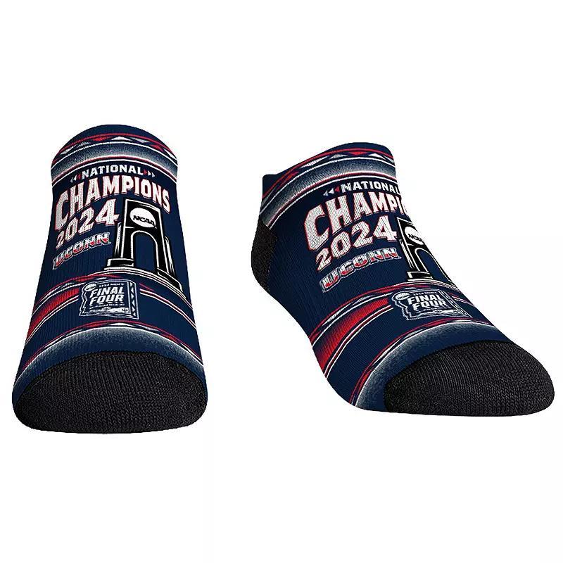 Youth Rock Em Socks Black UConn Huskies 2024 NCAA Men's Basketball National Champions Fiesta Low-Cut Socks, Boy's, Size: Large, Blue Product Image