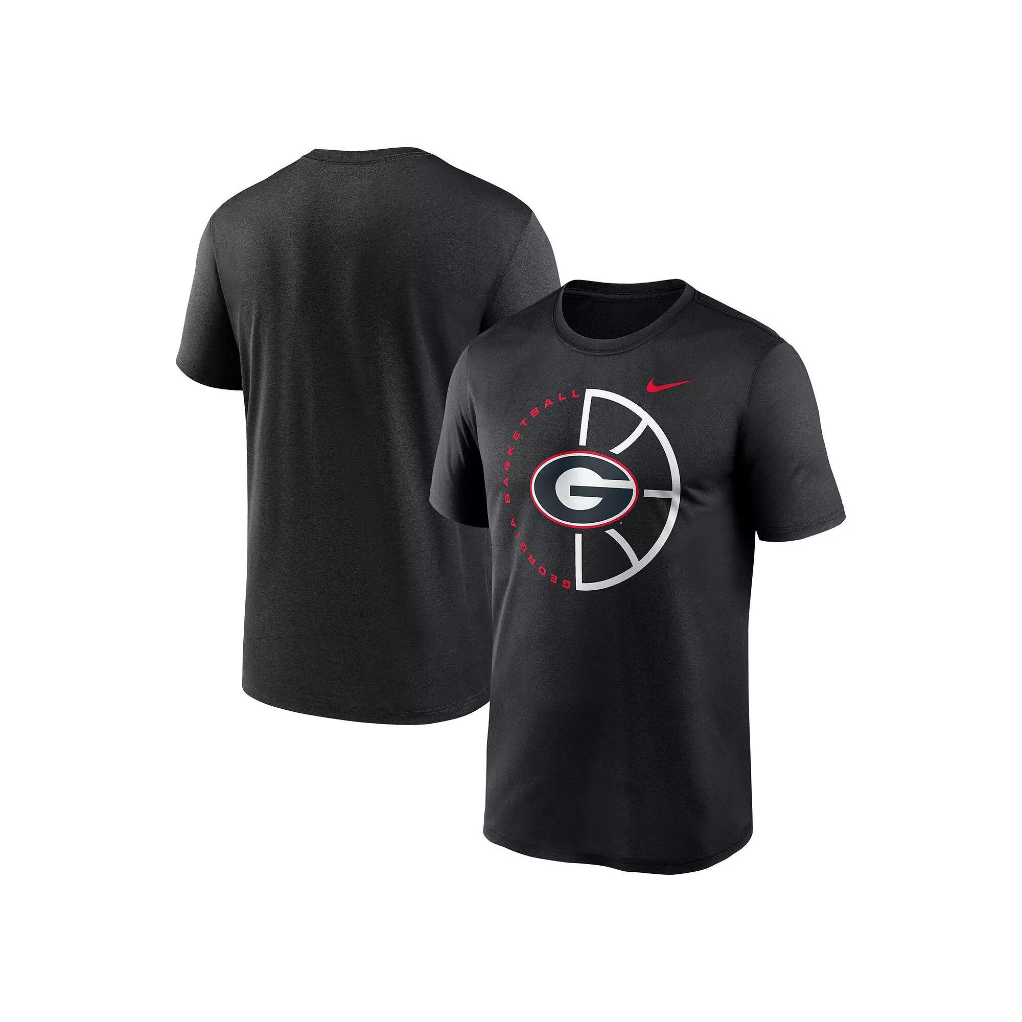 Men's Nike Black Georgia Bulldogs Legend Basketball Icon Performance T-Shirt, Size: Large Product Image