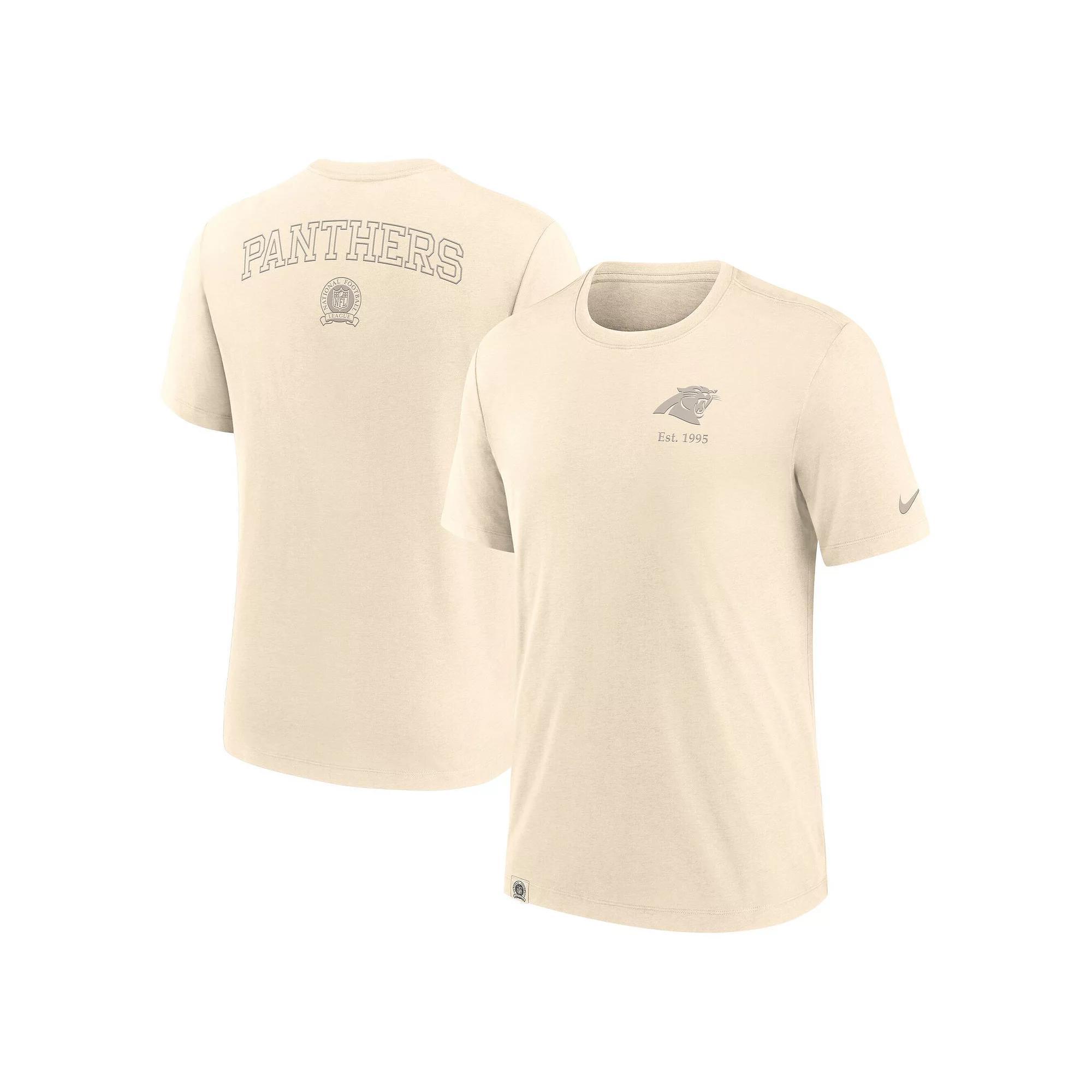 Men's Nike Cream Denver Broncos Glory Tri-Blend T-Shirt, Size: 3XL, Beige Product Image