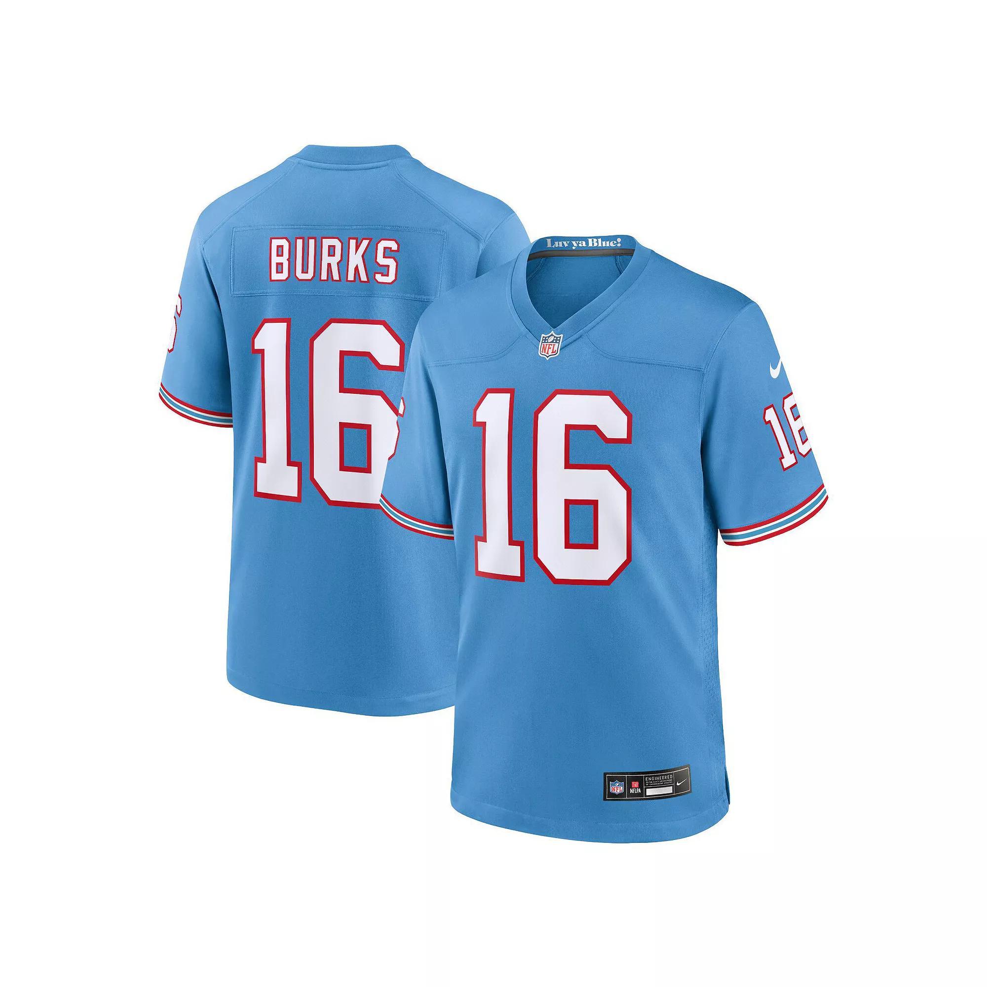 Men's Nike Treylon Burks Light Blue Tennessee Titans Oilers Throwback Alternate Game Player Jersey, Size: 3XL Product Image