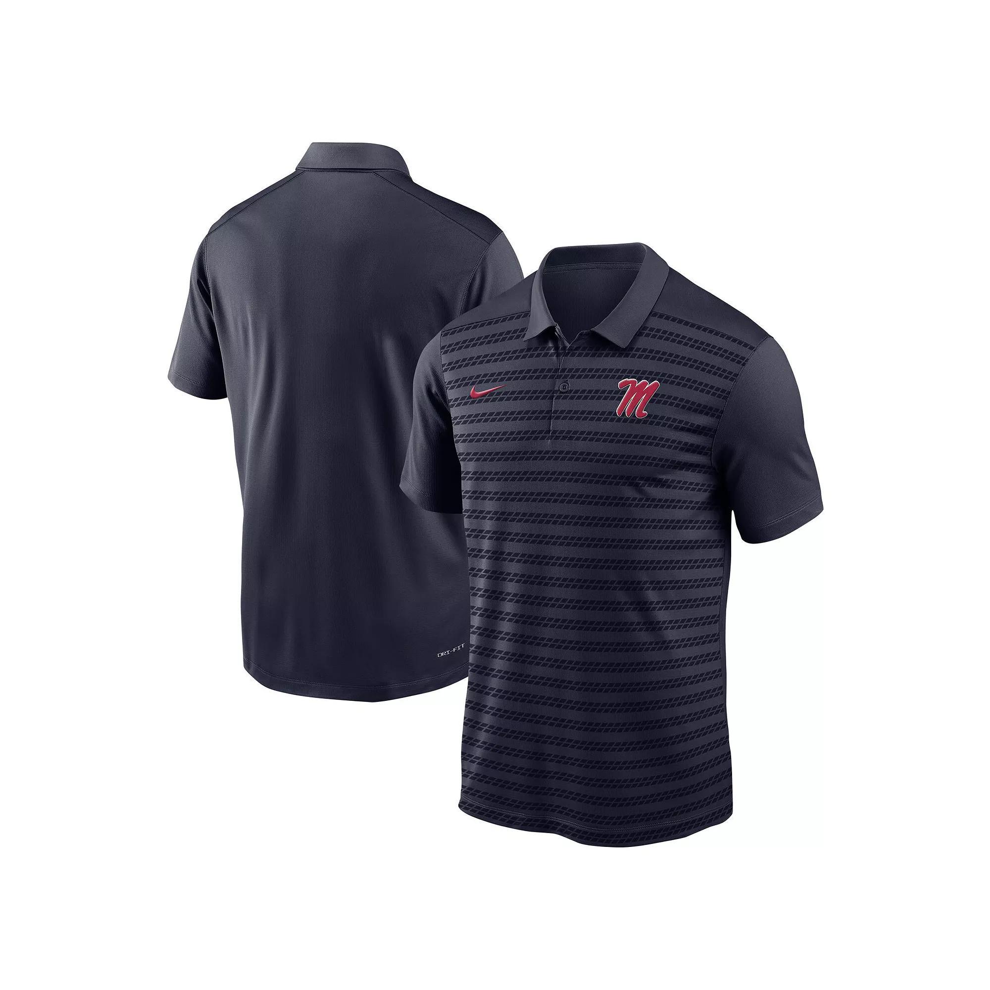 Men's Nike Navy Ole Miss Rebels 2024 Sideline Victory Coaches Performance Polo, Size: Large, Blue Product Image