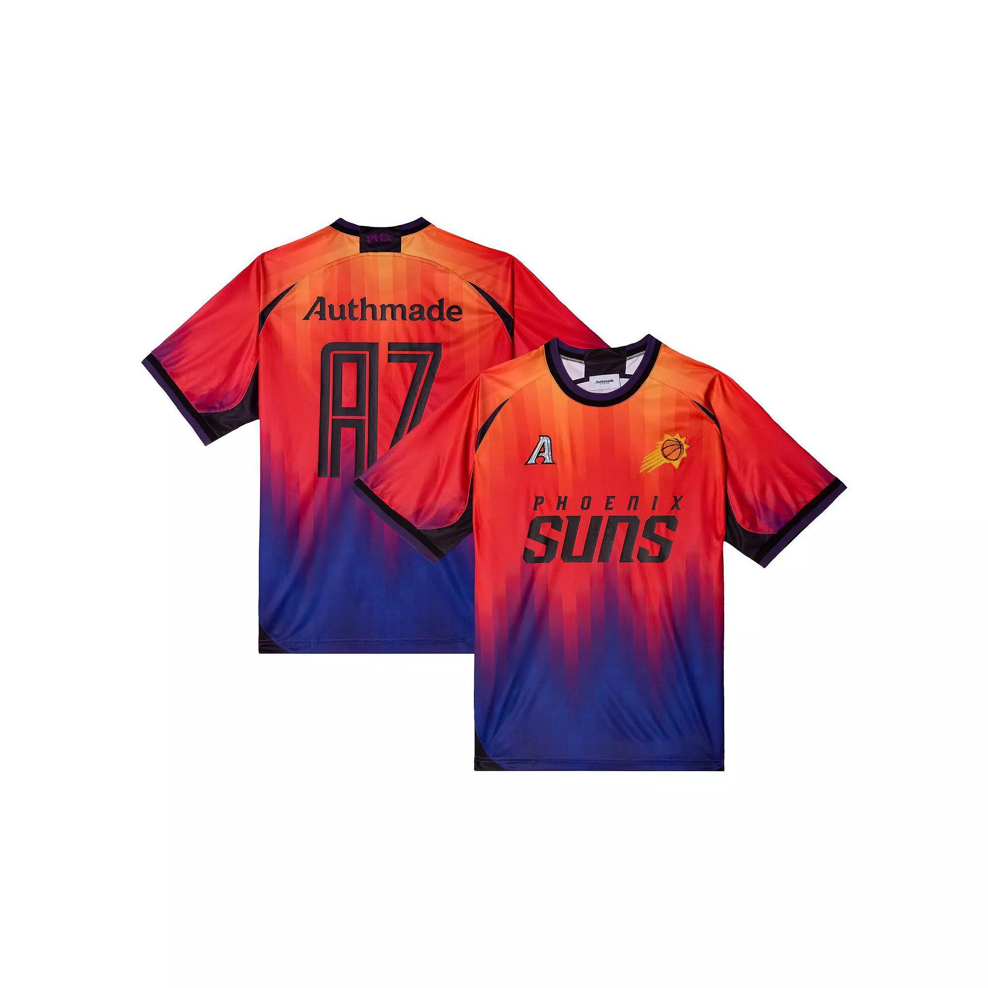 Men's Authmade x NBA Orange Phoenix Suns Soccer Kit Fashion Jersey, Size: Medium, Phx Orange Product Image