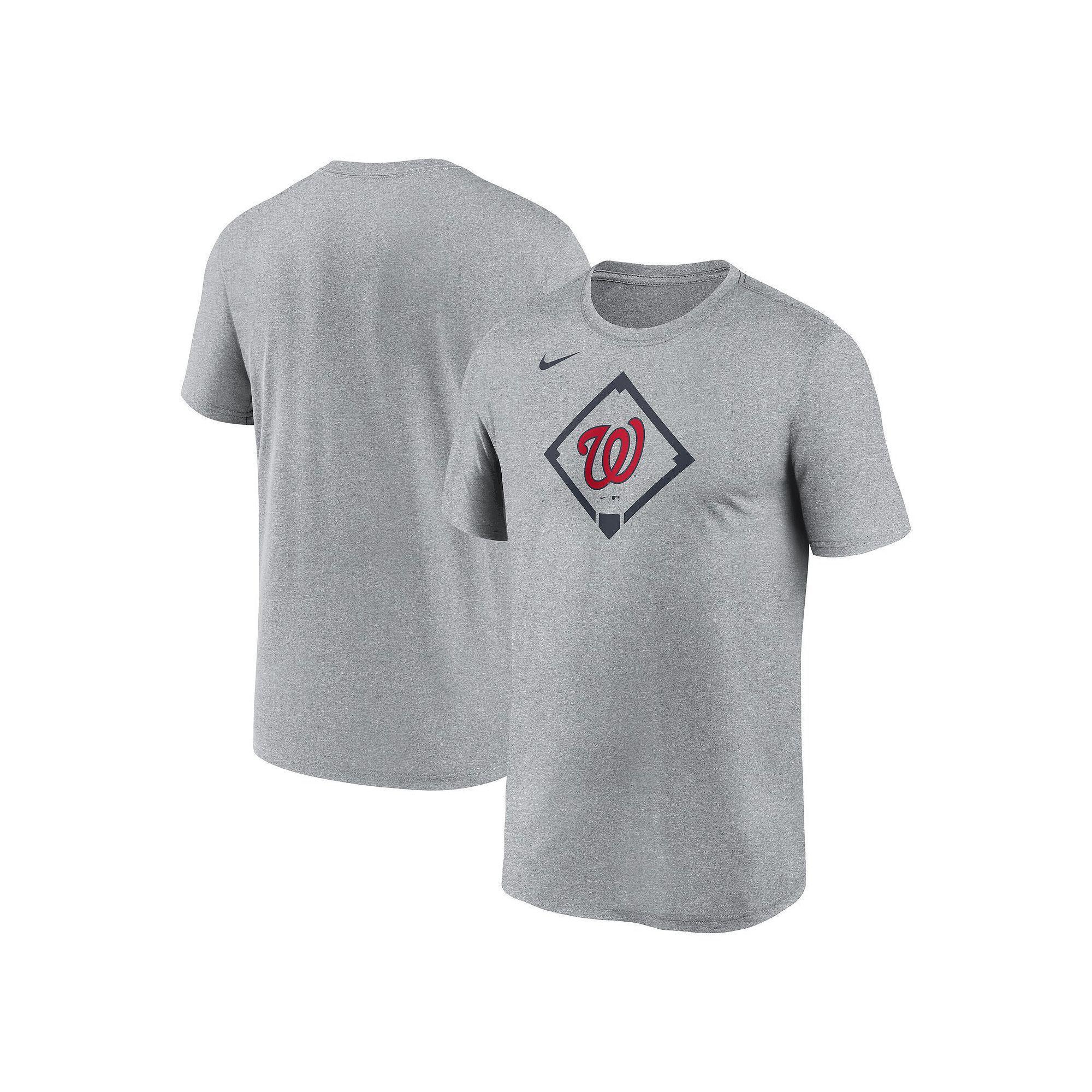 Men's Nike Heather Gray West Virginia Mountaineers Primetime Legend Wordmark T-Shirt, Size: Small, Grey Product Image