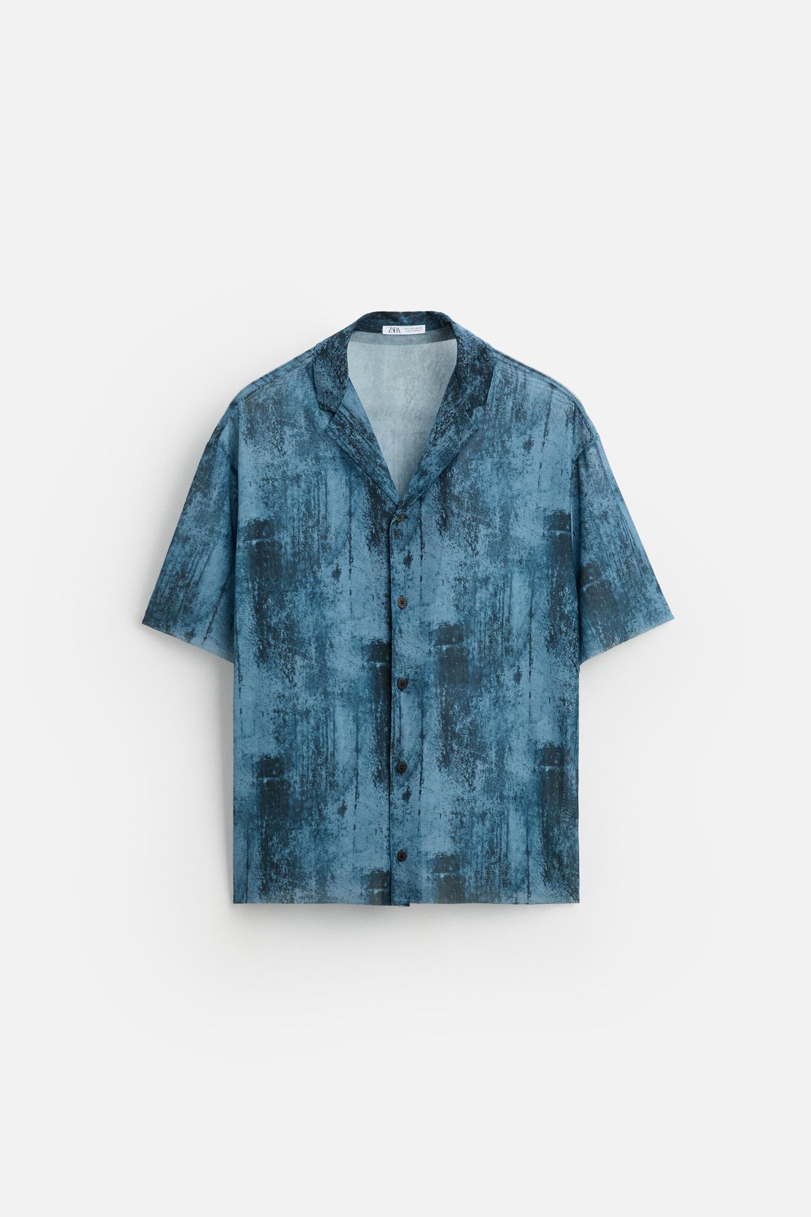 SEMI-SHEER PRINTED SHIRT Product Image