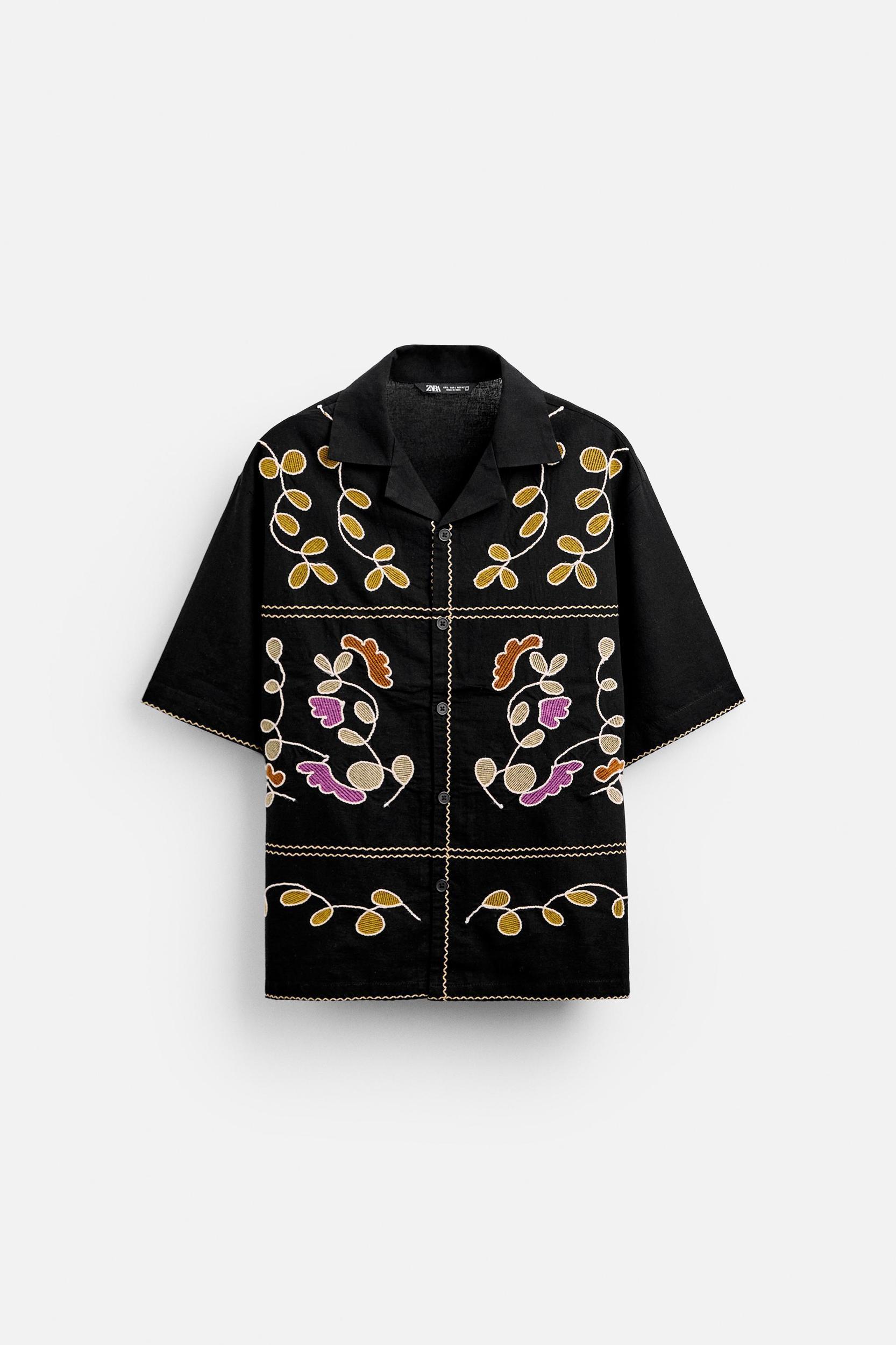 FLORAL EMBROIDERED SHIRT Product Image