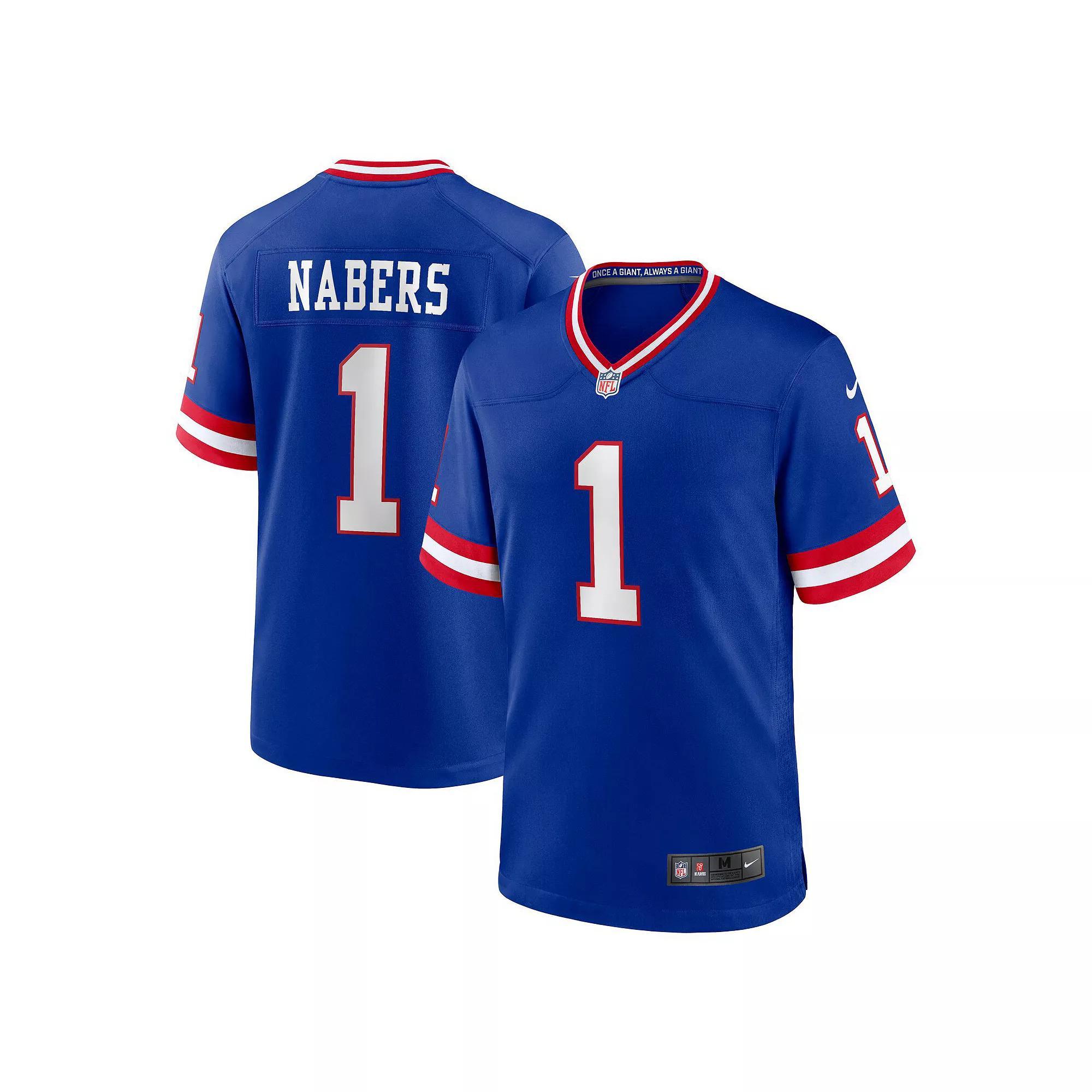 Men's Nike Malik Nabers Royal New York Giants 2nd Alternate  Game Jersey, Size: 3XL, Blue Product Image