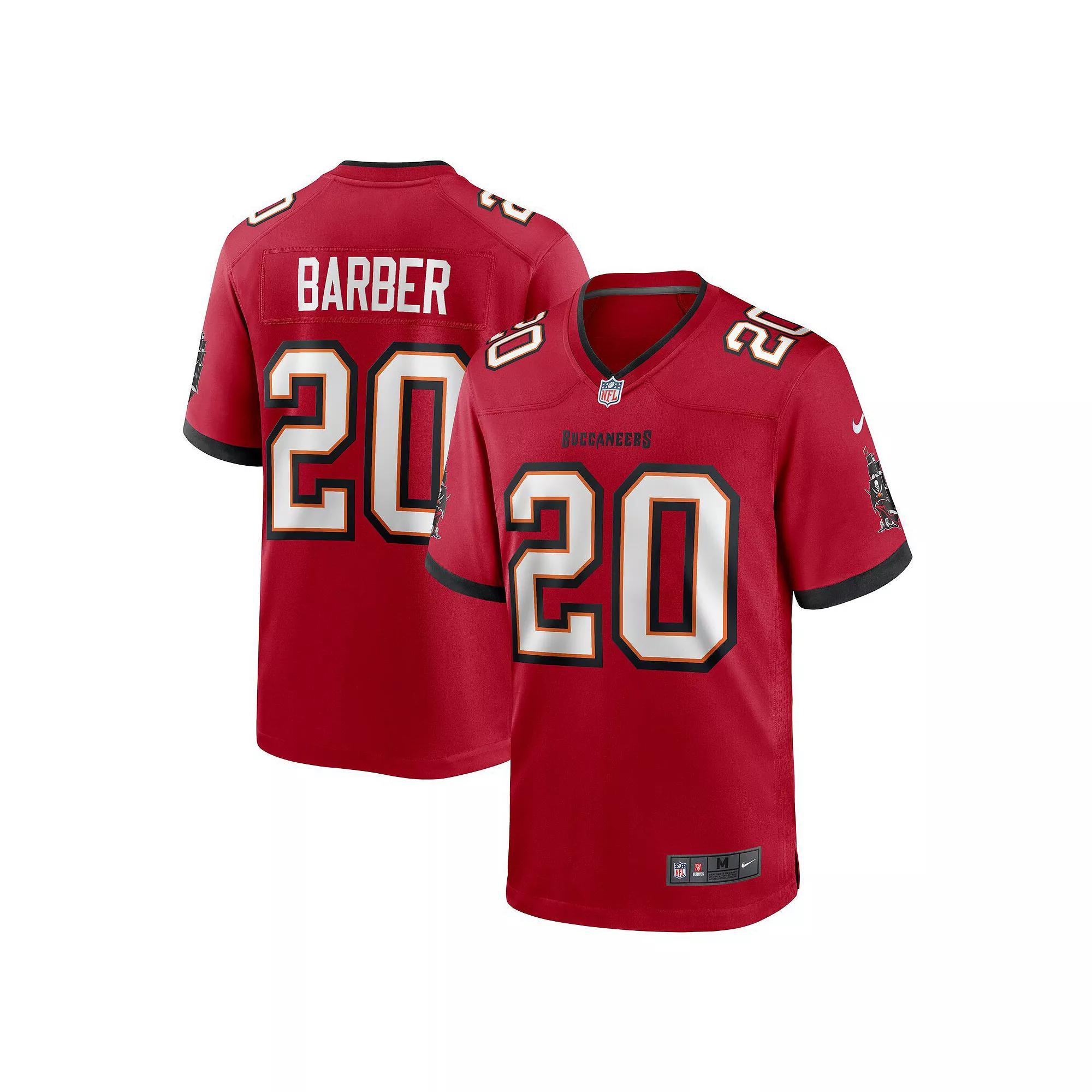 Men's Nike Ronde Barber Red Tampa Bay Buccaneers Retired Player Game Jersey, Size: Small Product Image