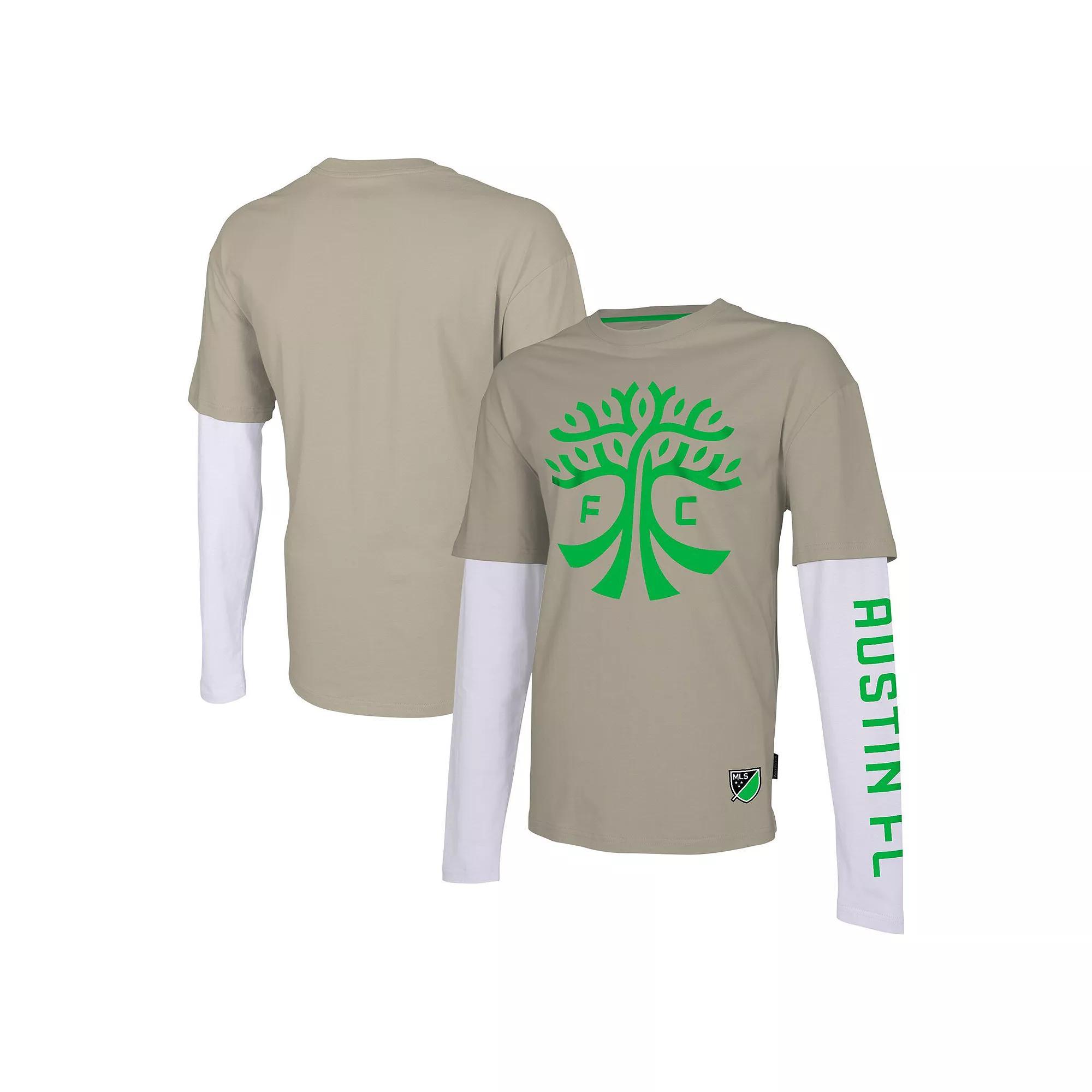 Men's Stadium Essentials Tan Austin FC Status Long Sleeve T-Shirt, Size: Large, Afc Team Product Image