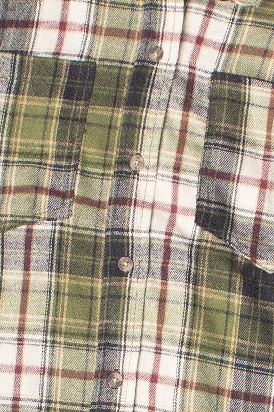 Oversized High-Low Hem Flannel Product Image