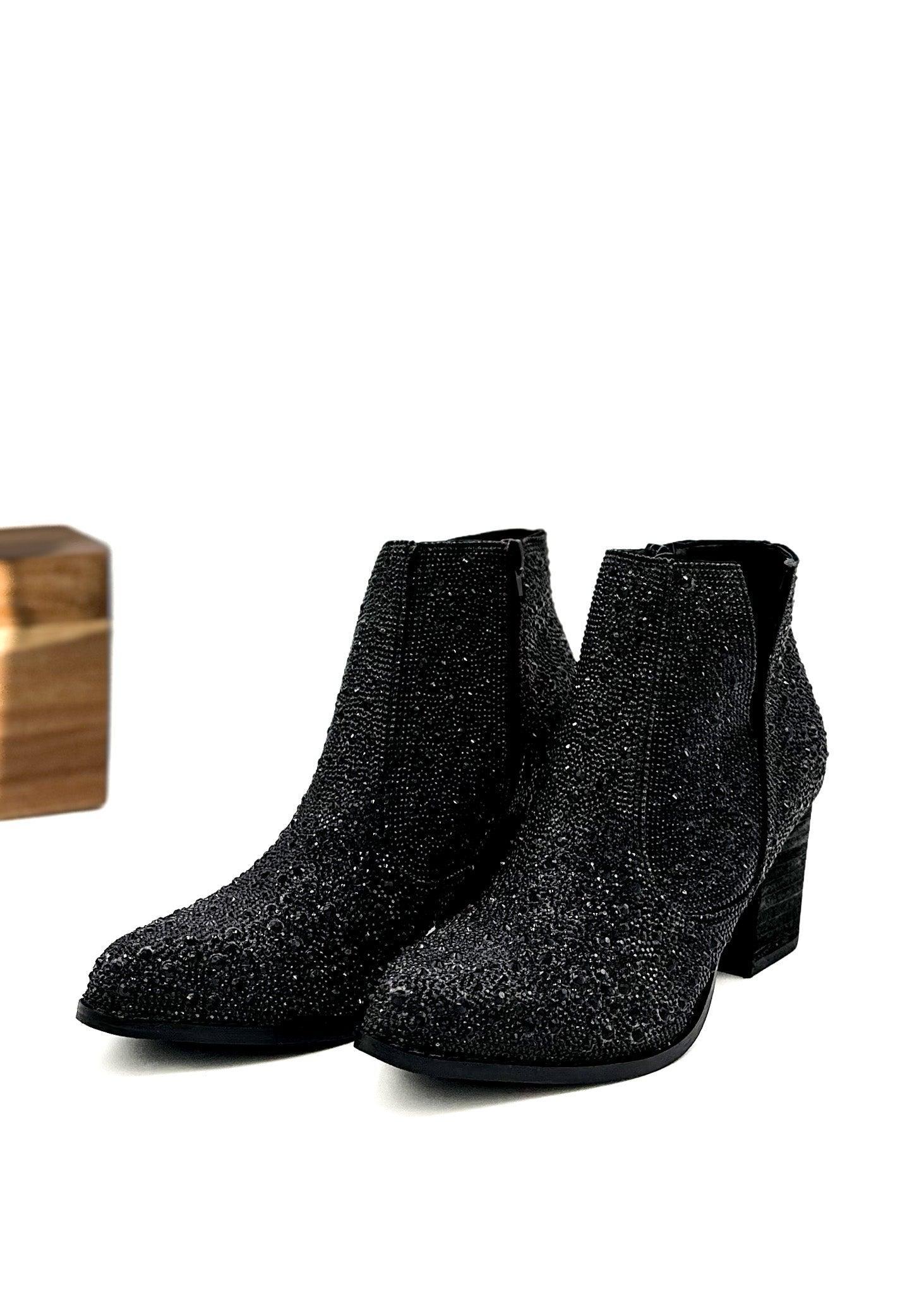 Shine Star Rhinestone Bootie in Silver (Online Exclusive) Product Image