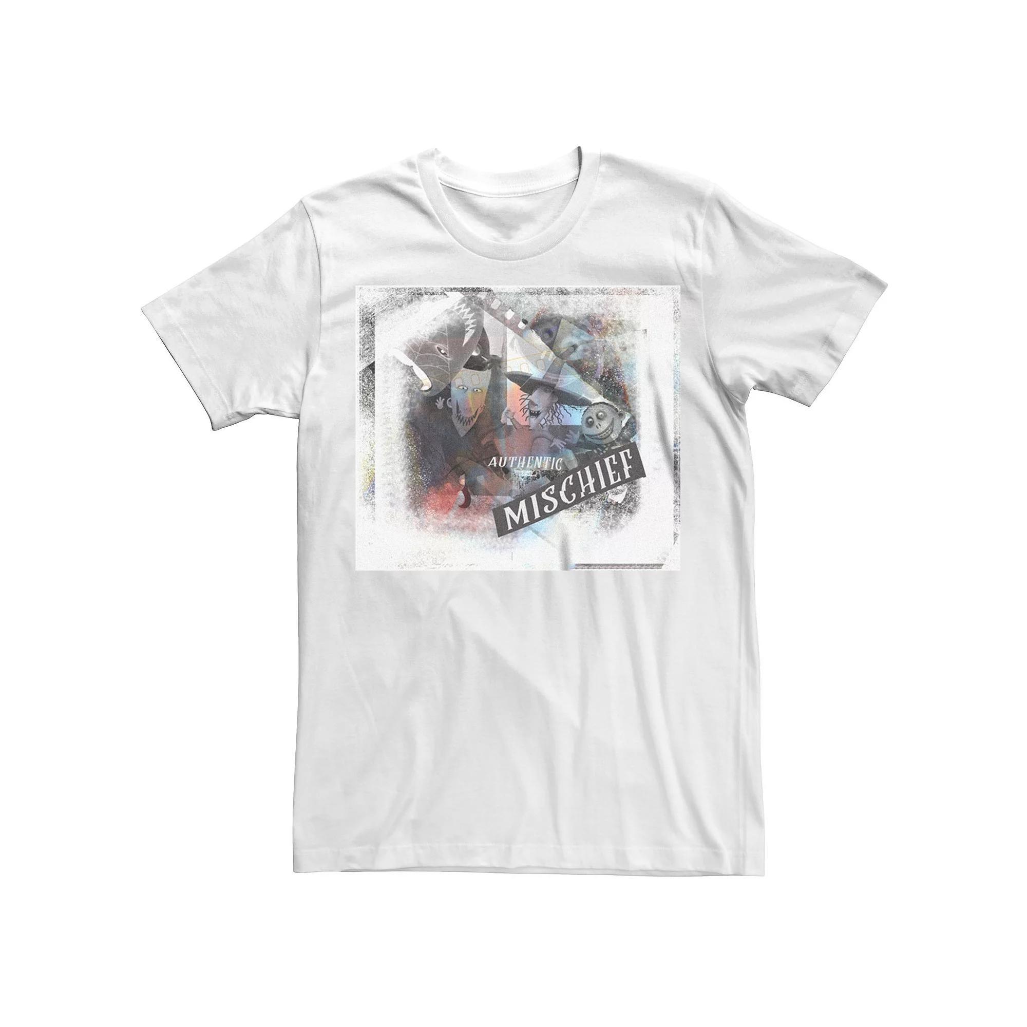 Disney's Nightmare Before Christmas Men's Authentic Mischief Graphic Tee, Size: XL, White Product Image